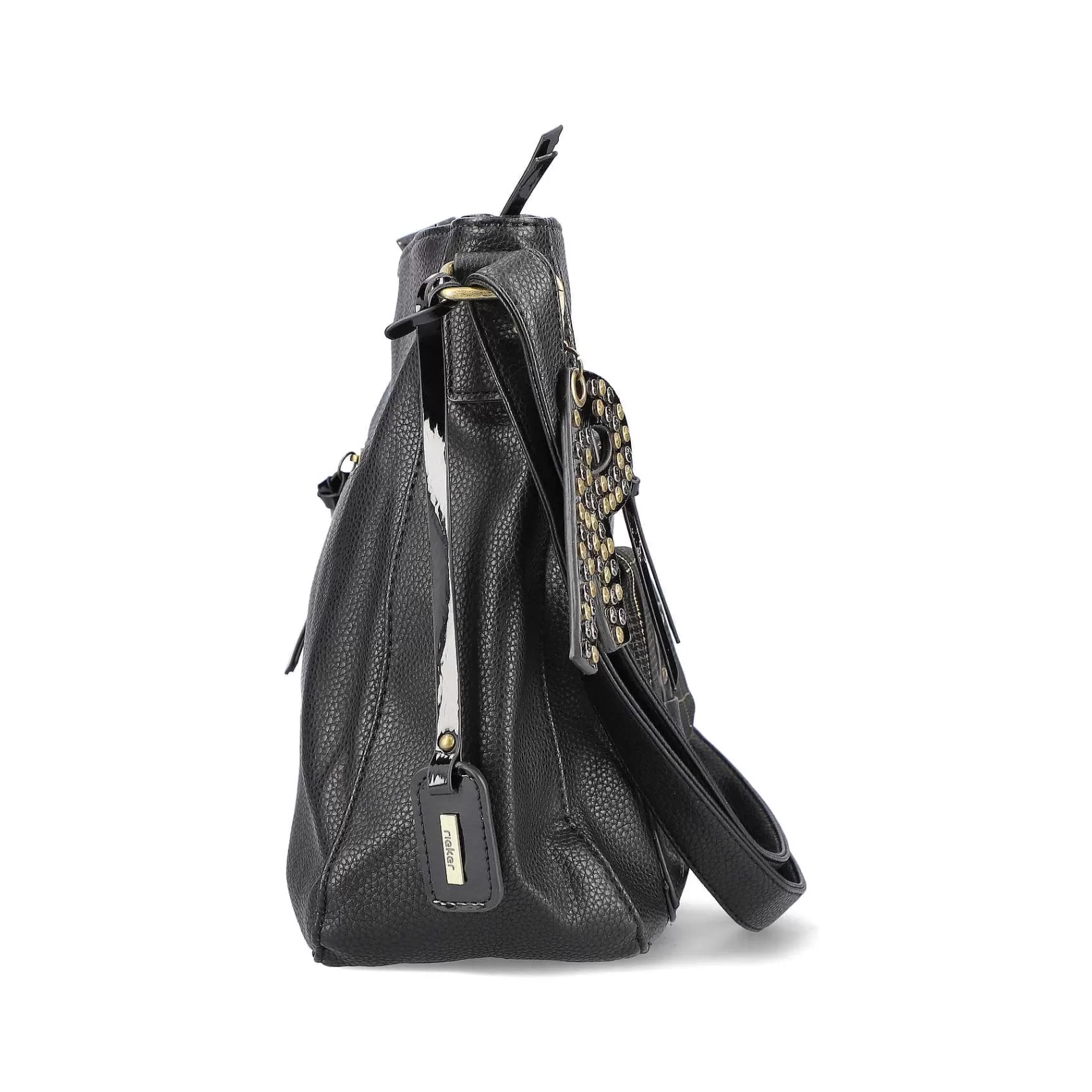 Hot | Handbag Jet Black Bags