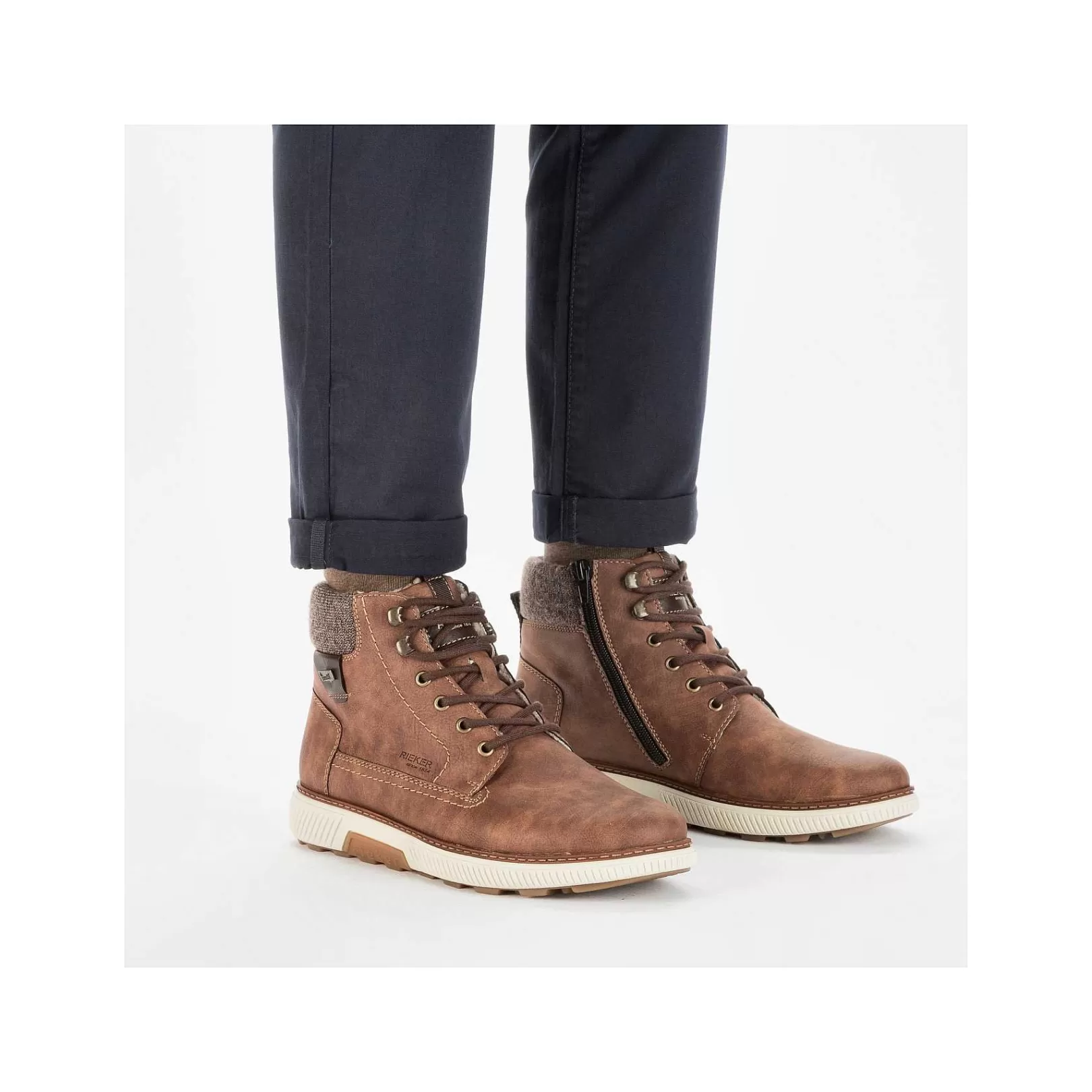 Sale Men'S Corded Boots Coffee Brown Men'S Boots