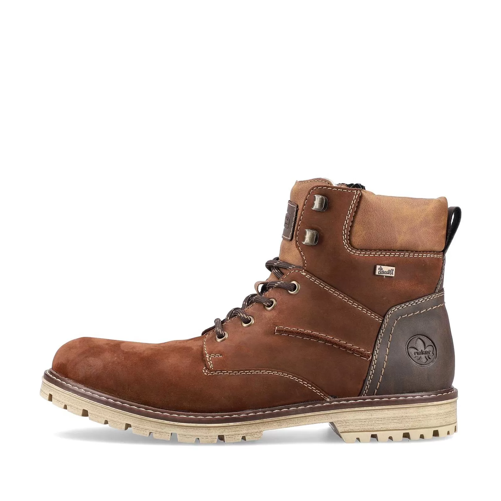 Fashion Men'S Corded Boots Nougat Brown Men'S Boots