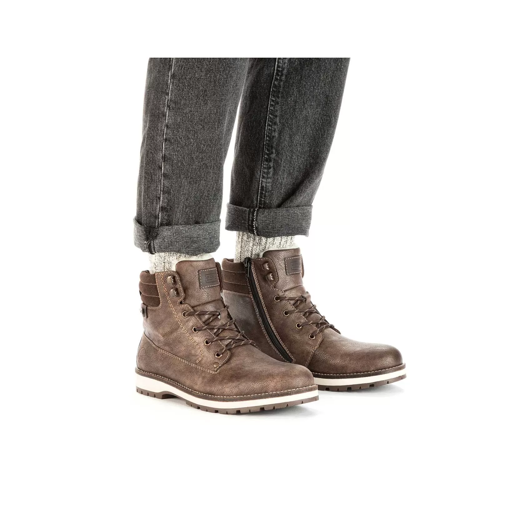 Cheap Men'S Corded Boots Tobacco Brown Men'S Boots