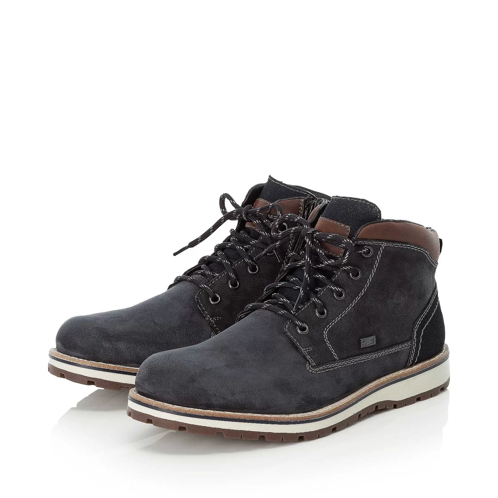 New Men'S Laced Boots Pacific Blue Men'S Boots