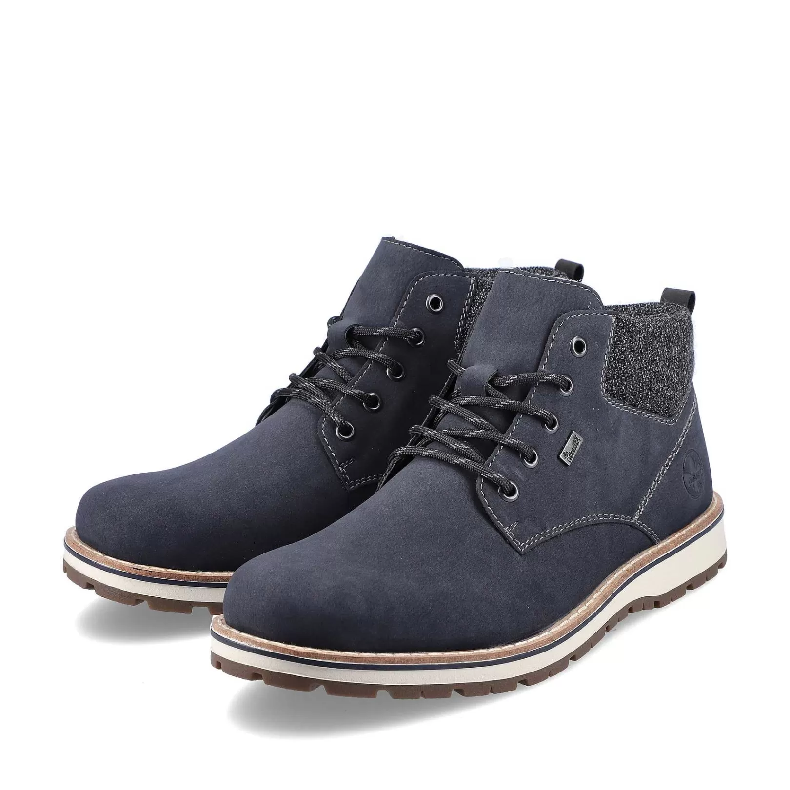 Discount Men'S Laced Boots Pacific Blue Men'S Boots