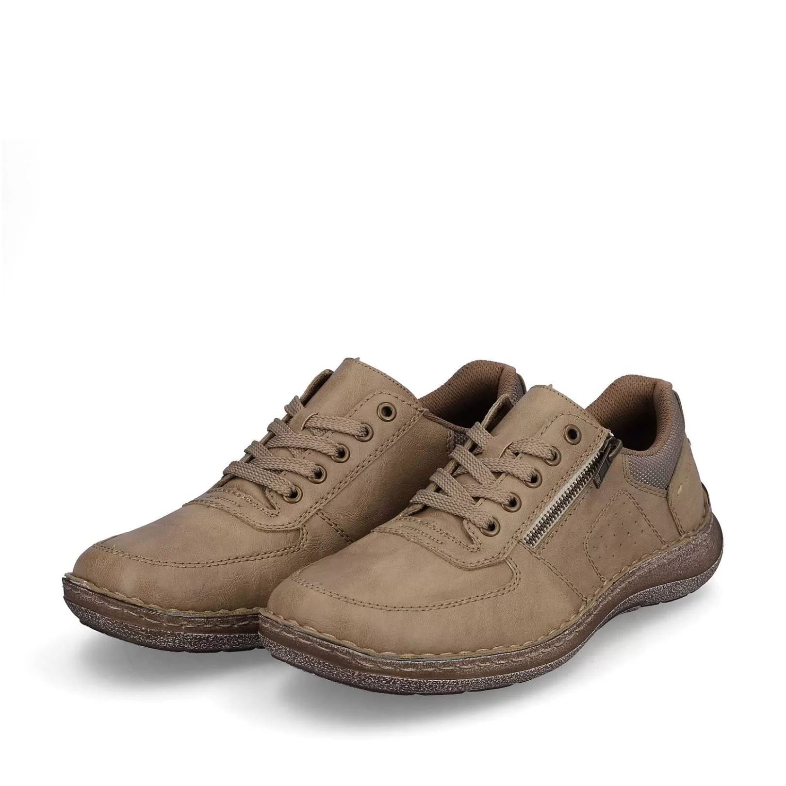 Best Men'S Lace-Up Shoes Brown Beige Men'S Low Shoes & Slippers