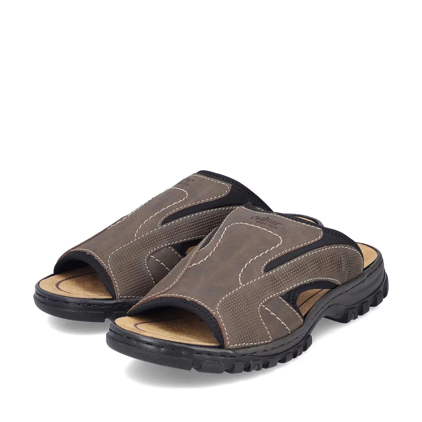 Outlet Men'S Mules Brown Gray Men'S Mules & Slippers