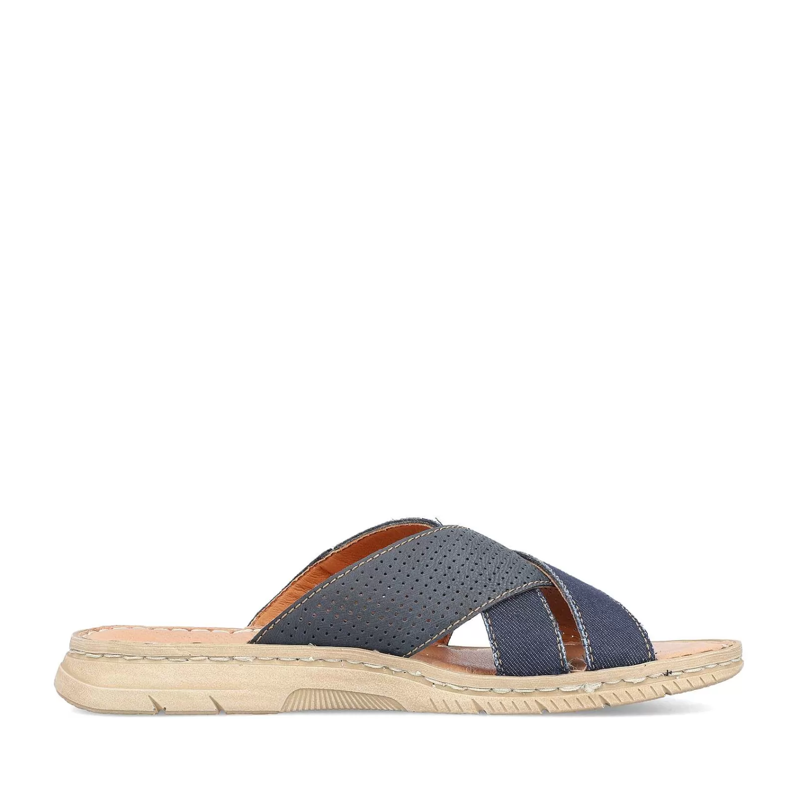 Online Men'S Mules Navy Blue Men'S Mules & Slippers