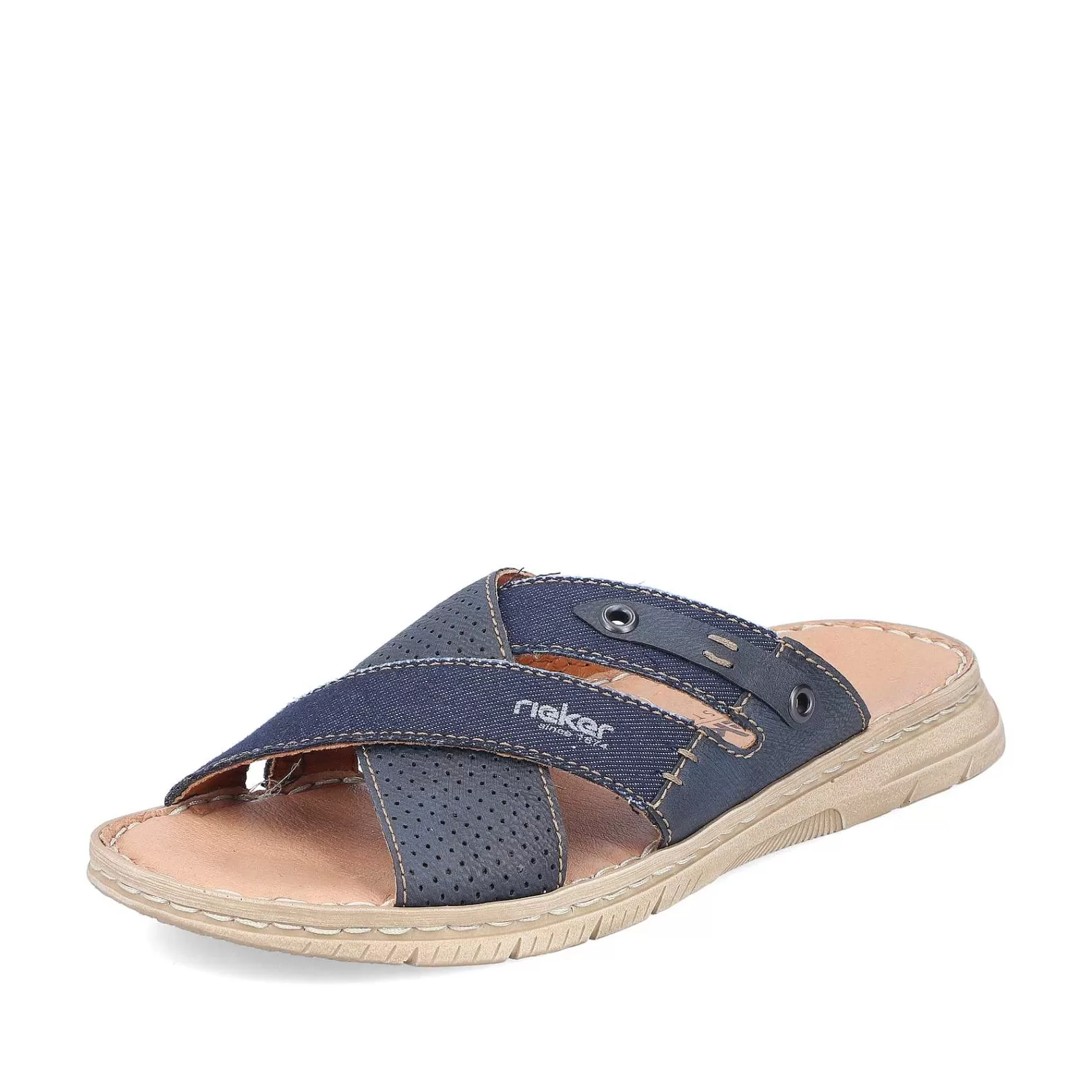 Online Men'S Mules Navy Blue Men'S Mules & Slippers