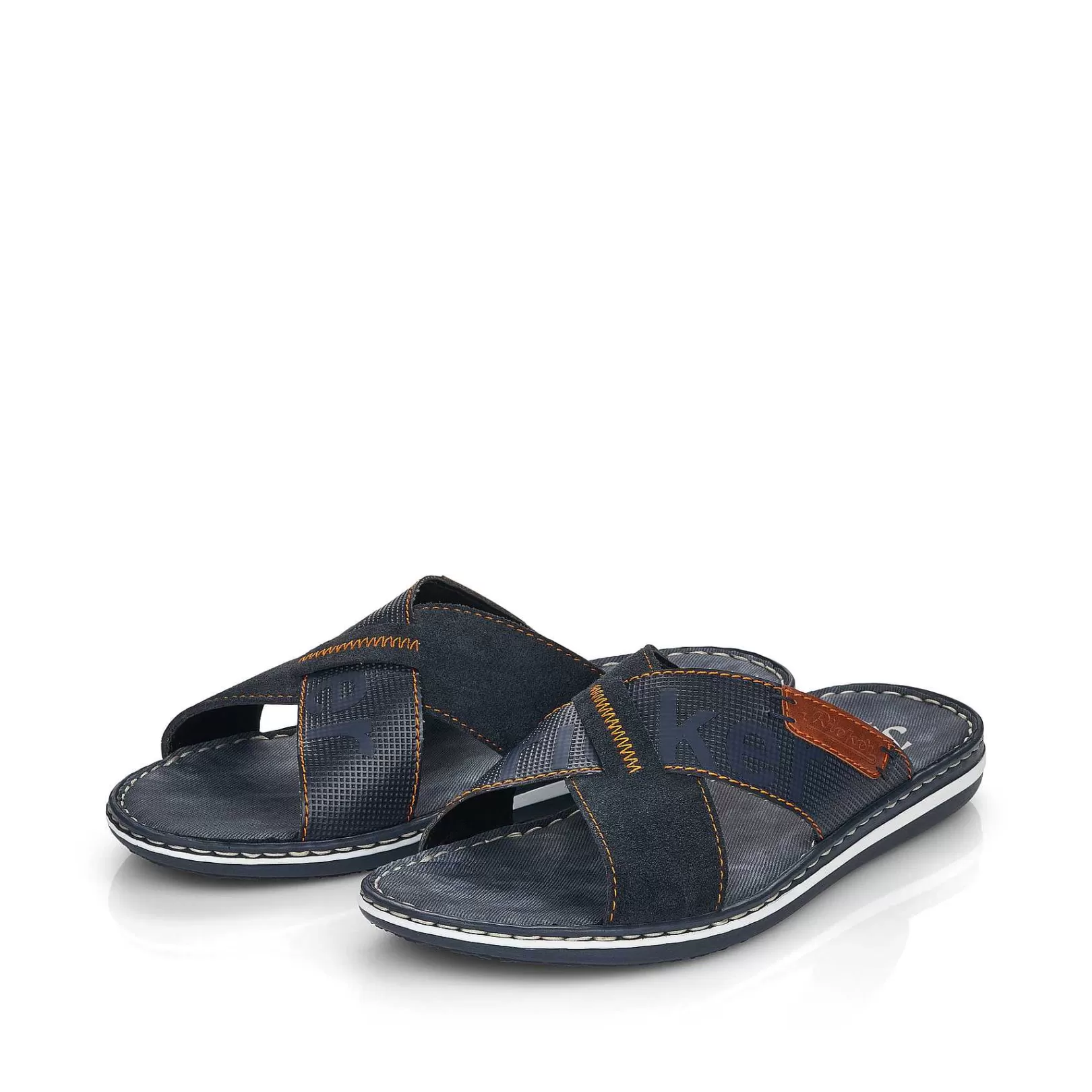 Shop Men'S Mules Ocean Blue-Nut Brown Men'S Summer Shoes