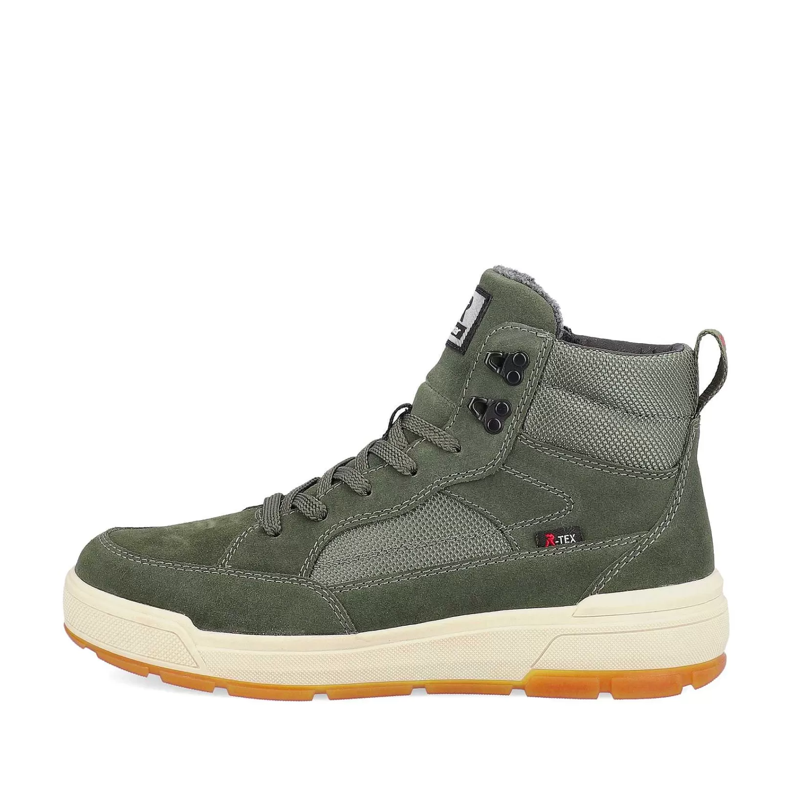 Outlet Men'S Sneaker High Khaki Green Men'S Sneakers