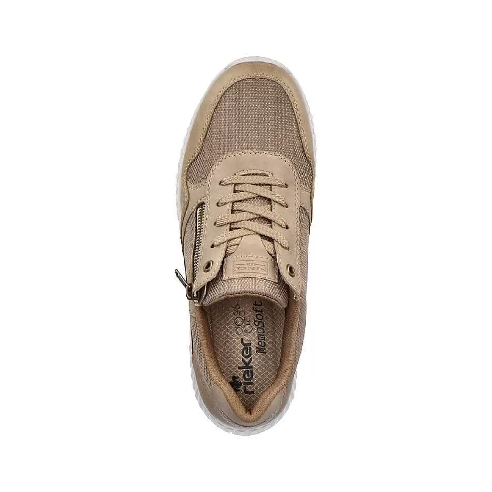 Online Men'S Sneaker Low Beige-Pure White Men'S Sneakers