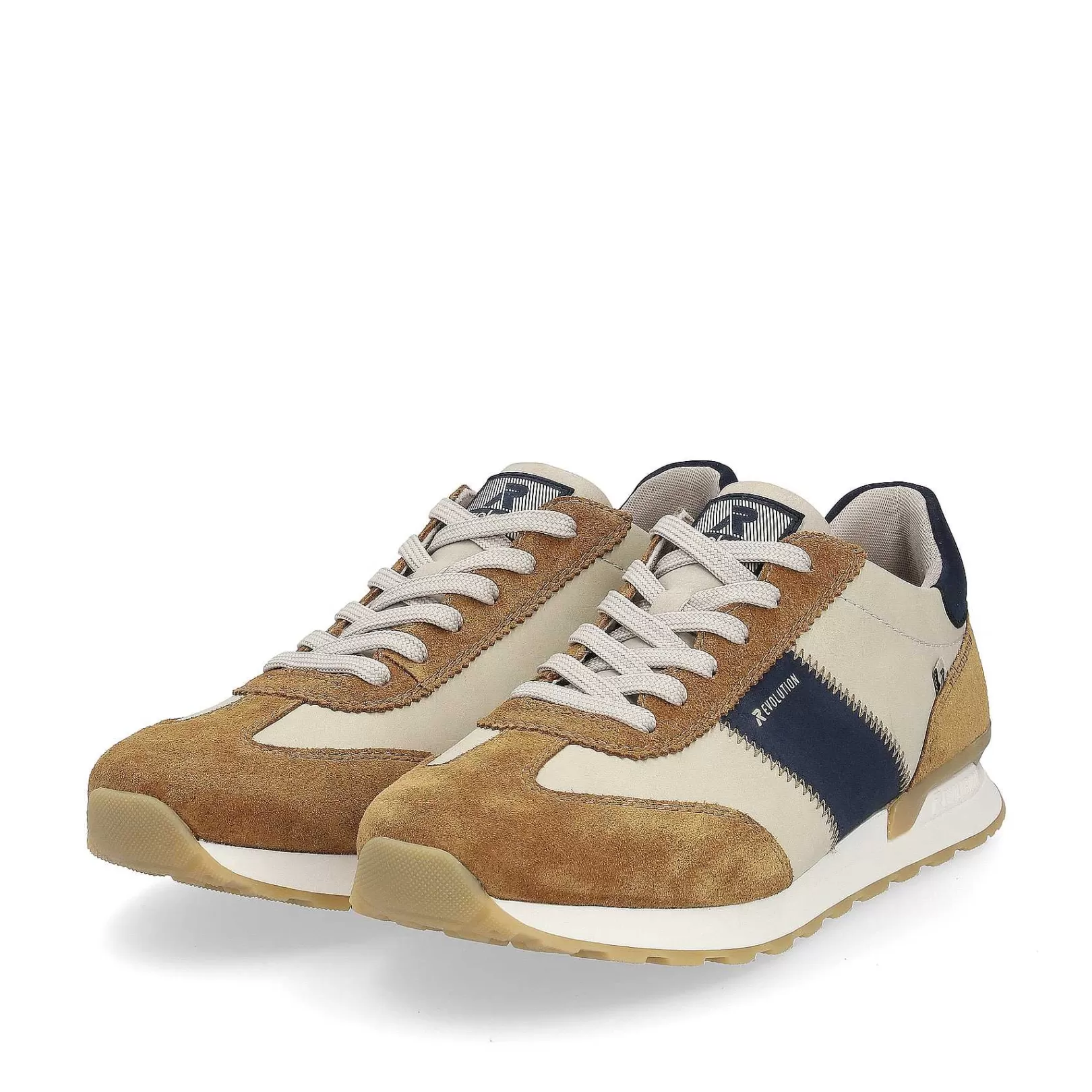 Outlet Men'S Sneaker Low Clay-Beige Nougat-Brown Men'S Sneakers