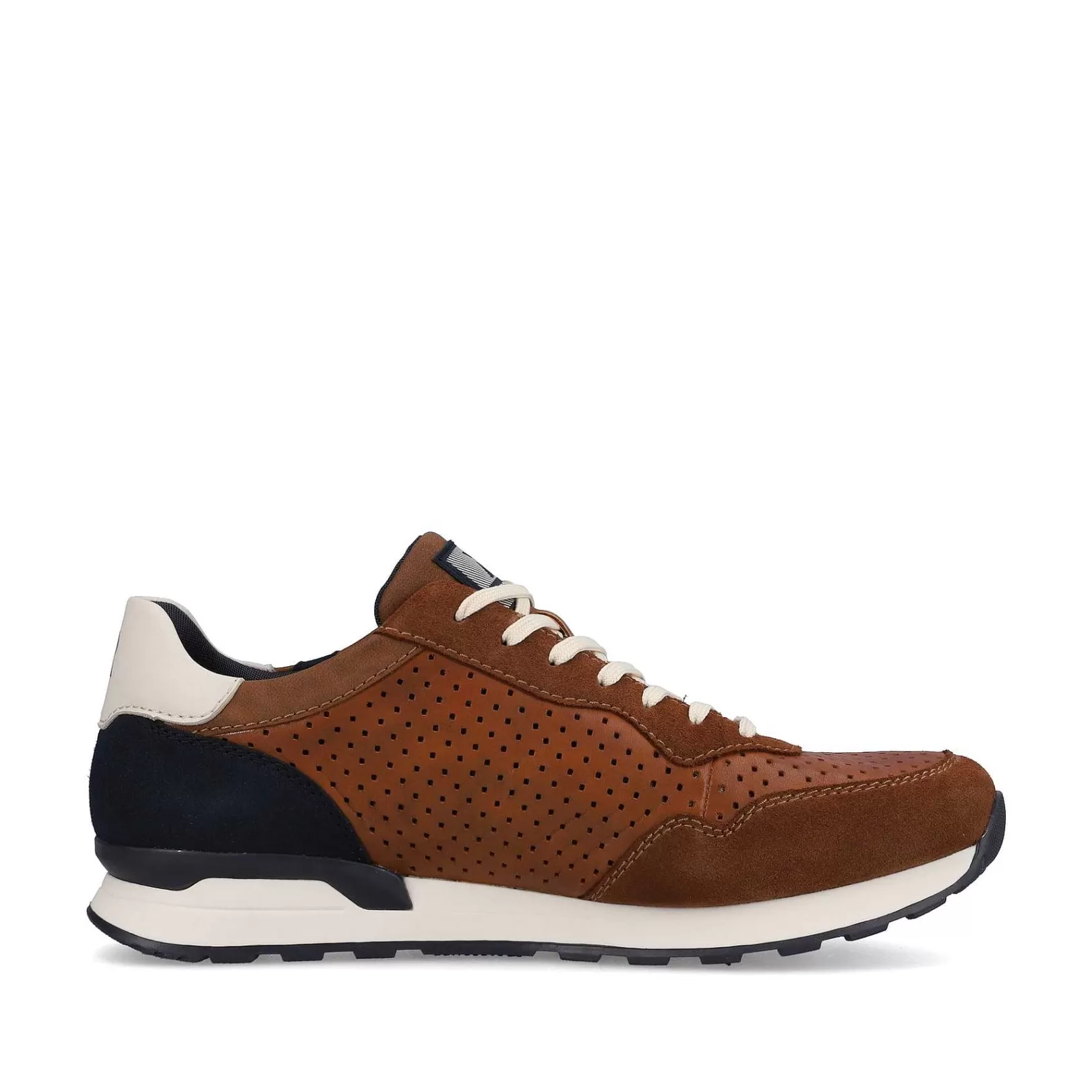 Best Sale Men'S Sneaker Low Nut-Brown Ocean-Blue Men'S Sneakers