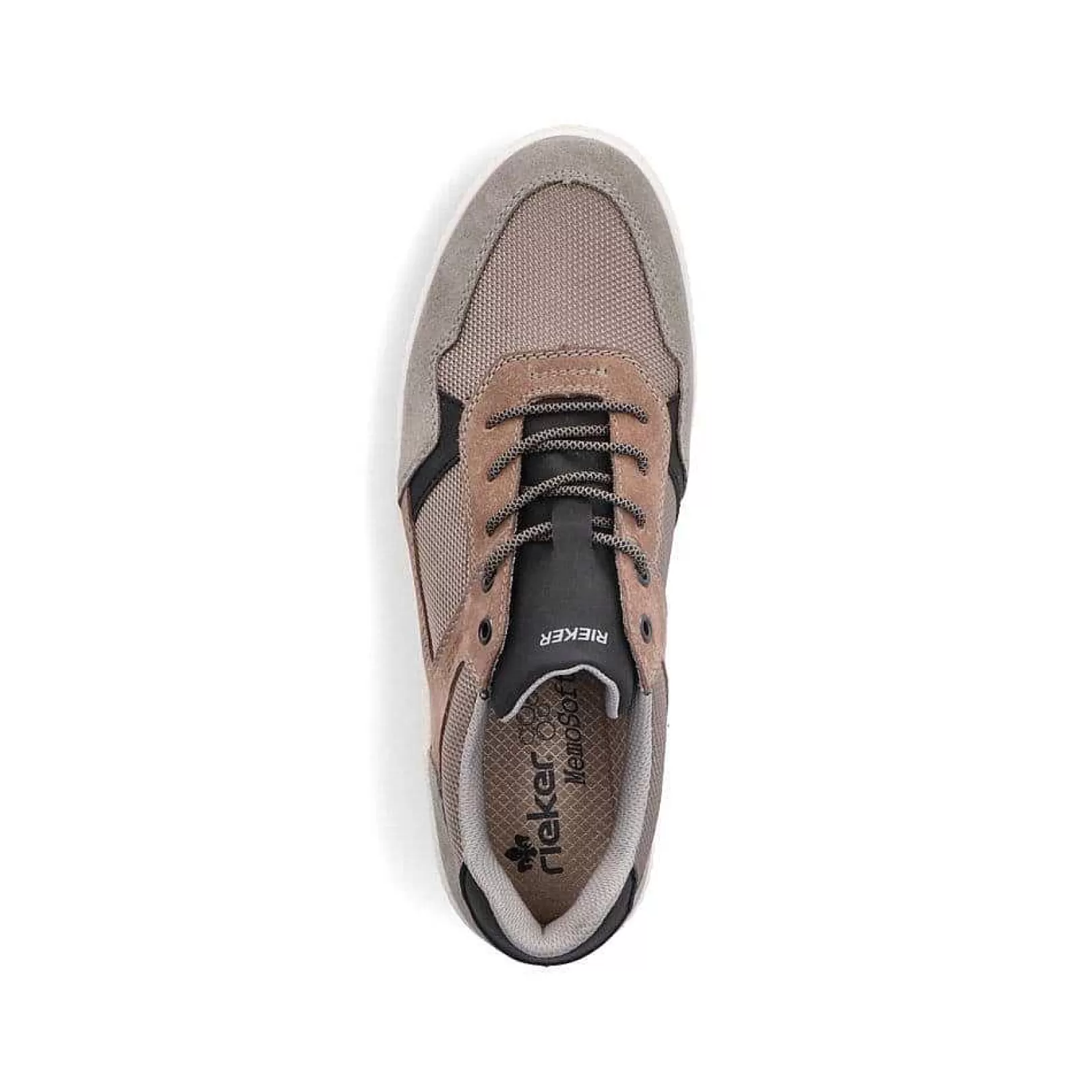 Cheap Men'S Sneaker Low Platinum Gray-Nut Brown Men'S Business Shoes