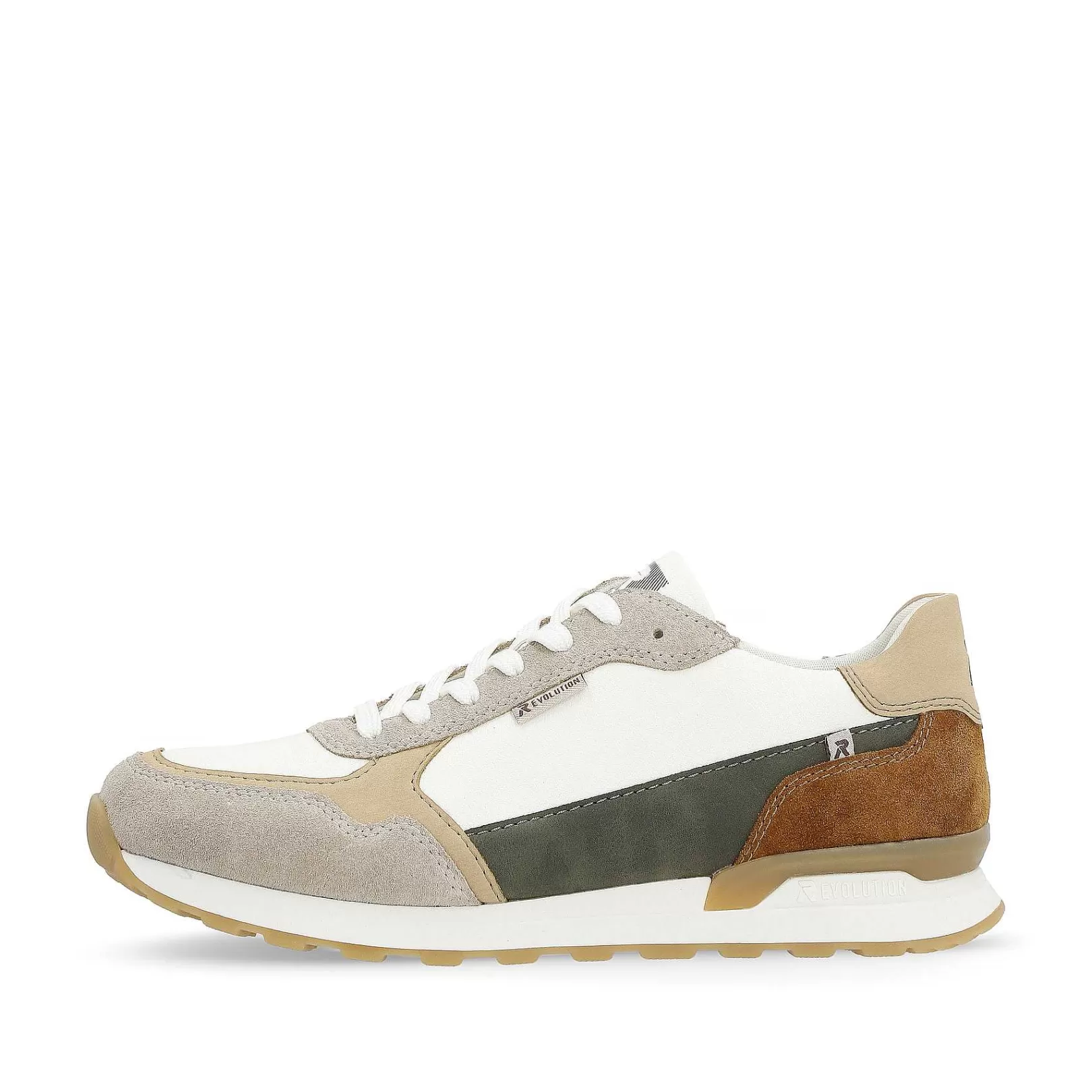 Sale Men'S Sneaker Low Sand-Beige Swan-White Men'S Sneakers