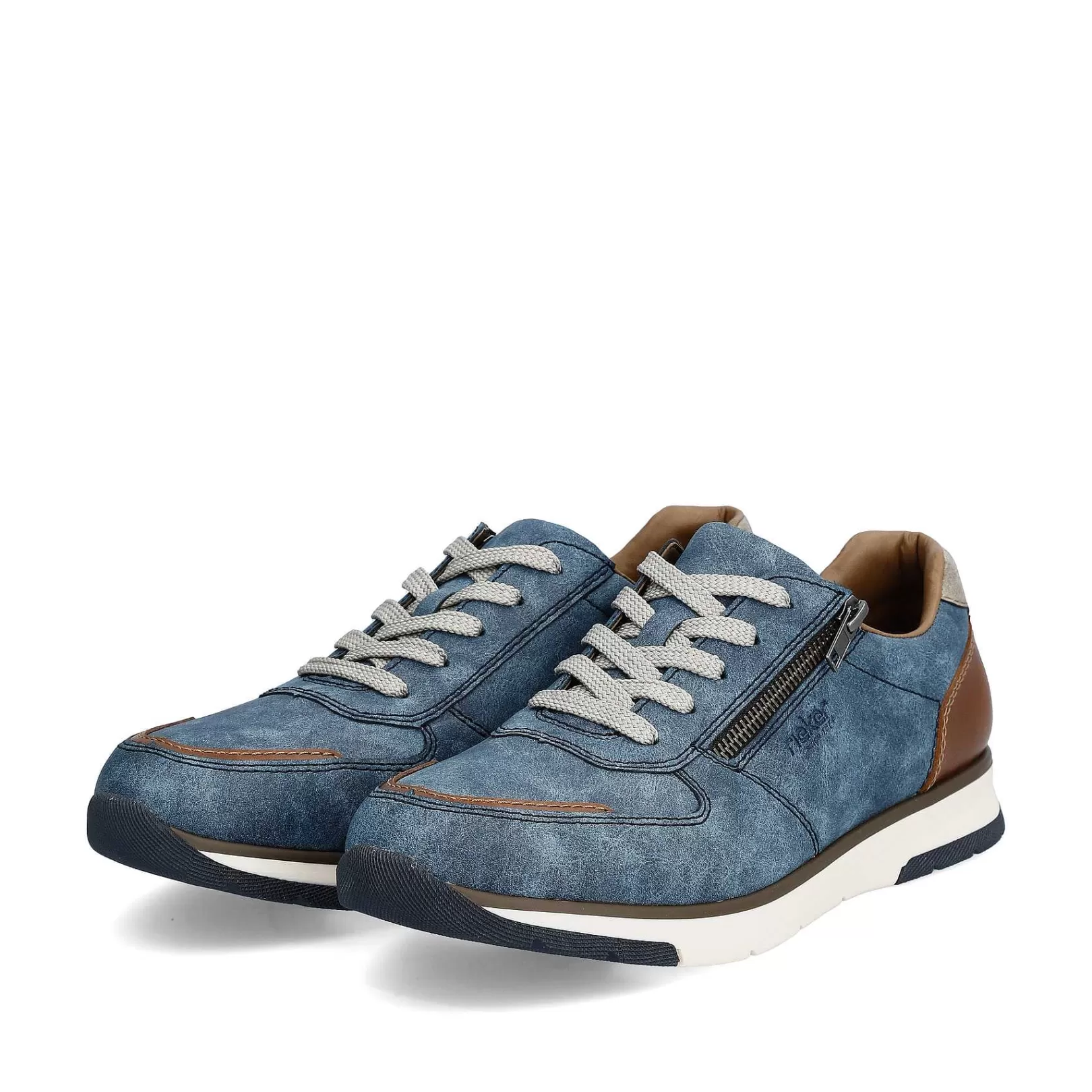 Outlet Men'S Sneaker Low Slate Blue Men'S Sneakers