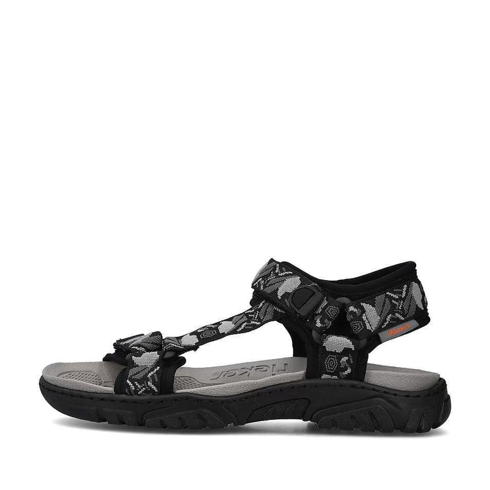 Fashion Men'S Trekking Sandals Asphalt Black-Gray Men'S Sandals