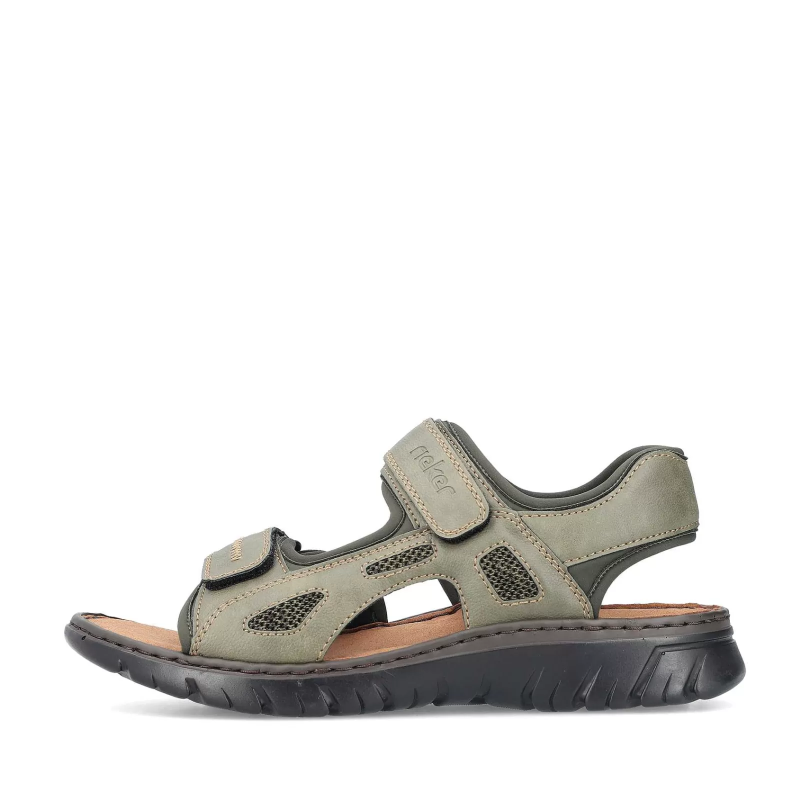 Shop Men'S Trekking Sandals Green Gray Men'S Summer Shoes