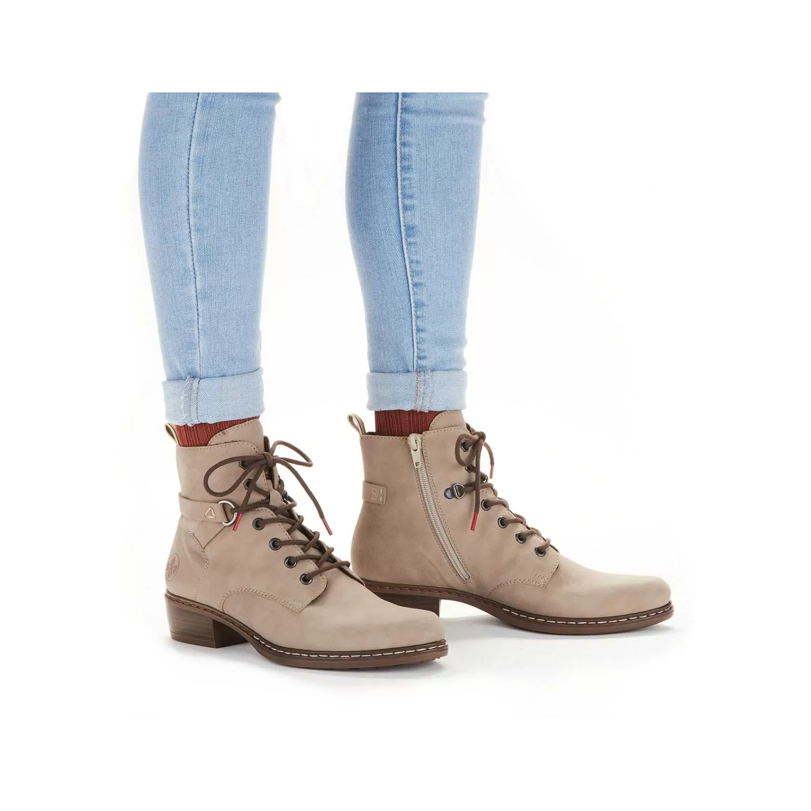 Sale Women'S Ankle Boots Light Beige Ladies Ankle Boots & Boots