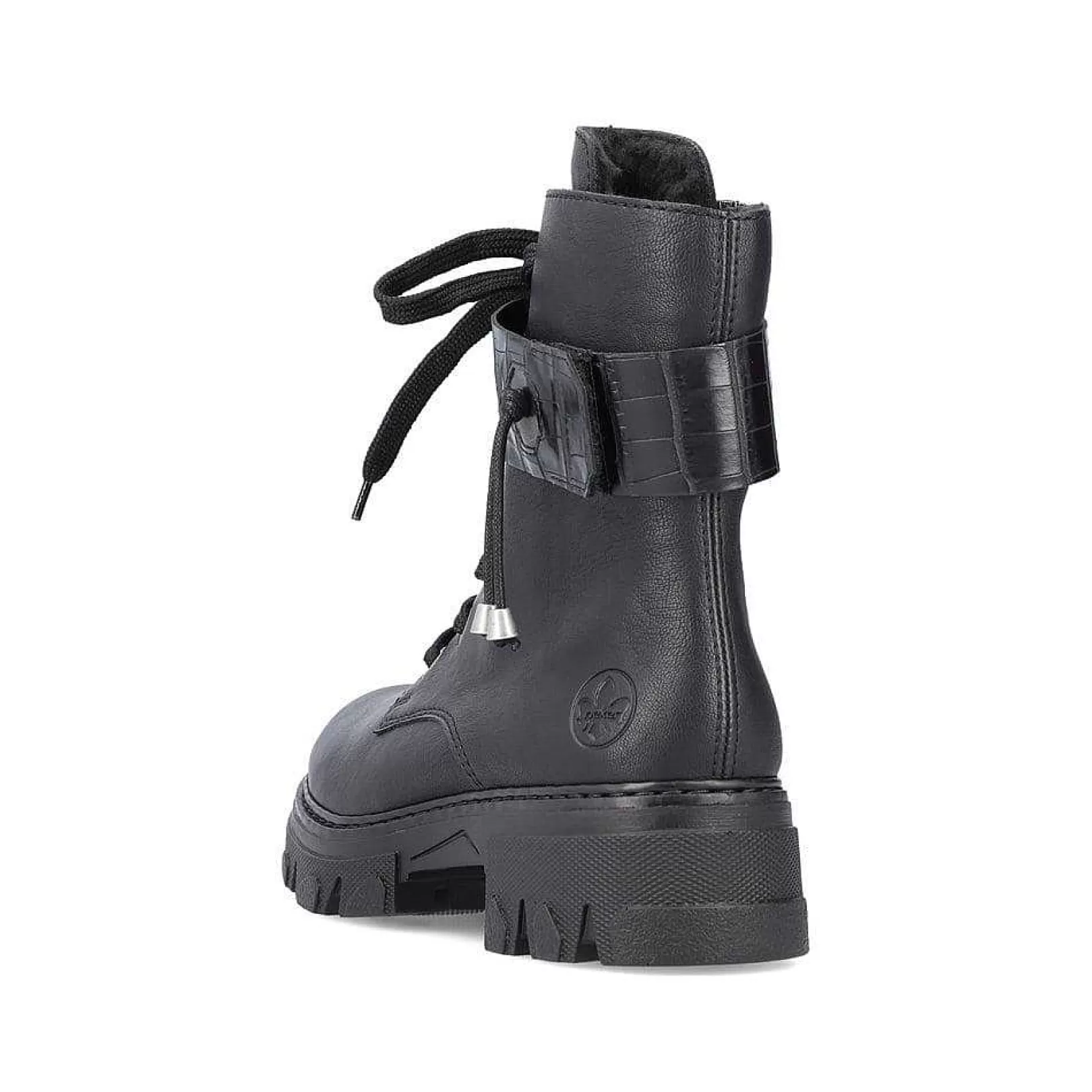 Shop Women'S Biker Boots Jet Black Ladies Ankle Boots & Boots