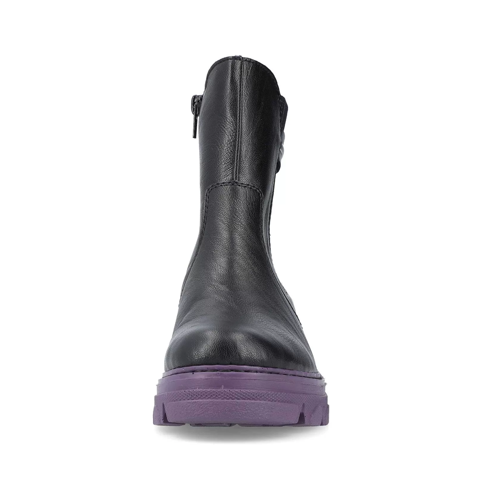 Discount Women'S Biker Boots Night Black-Purple Ladies Ankle Boots & Boots