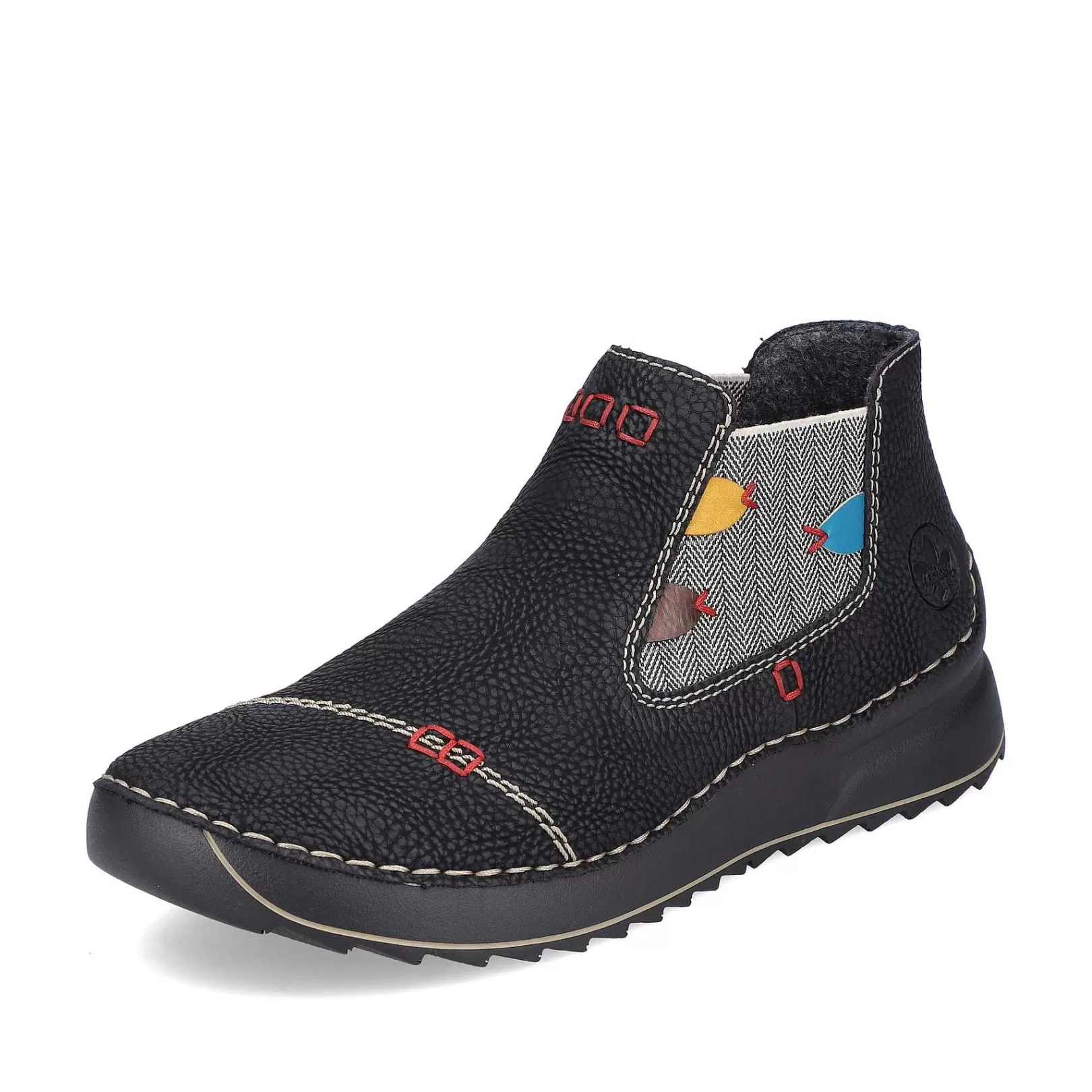 Shop Women'S Chelsea Boots Asphalt Black-Multi Ladies Ankle Boots & Boots