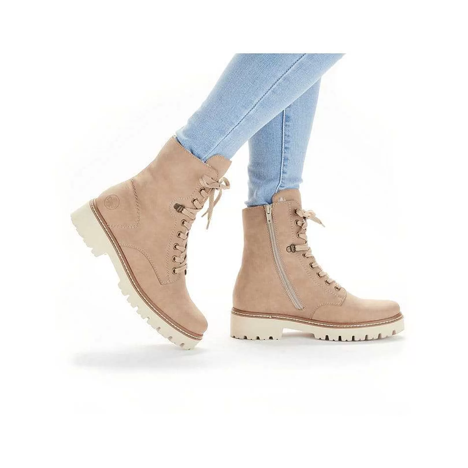 Best Women'S Corded Boots Cream Beige Ladies Ankle Boots & Boots