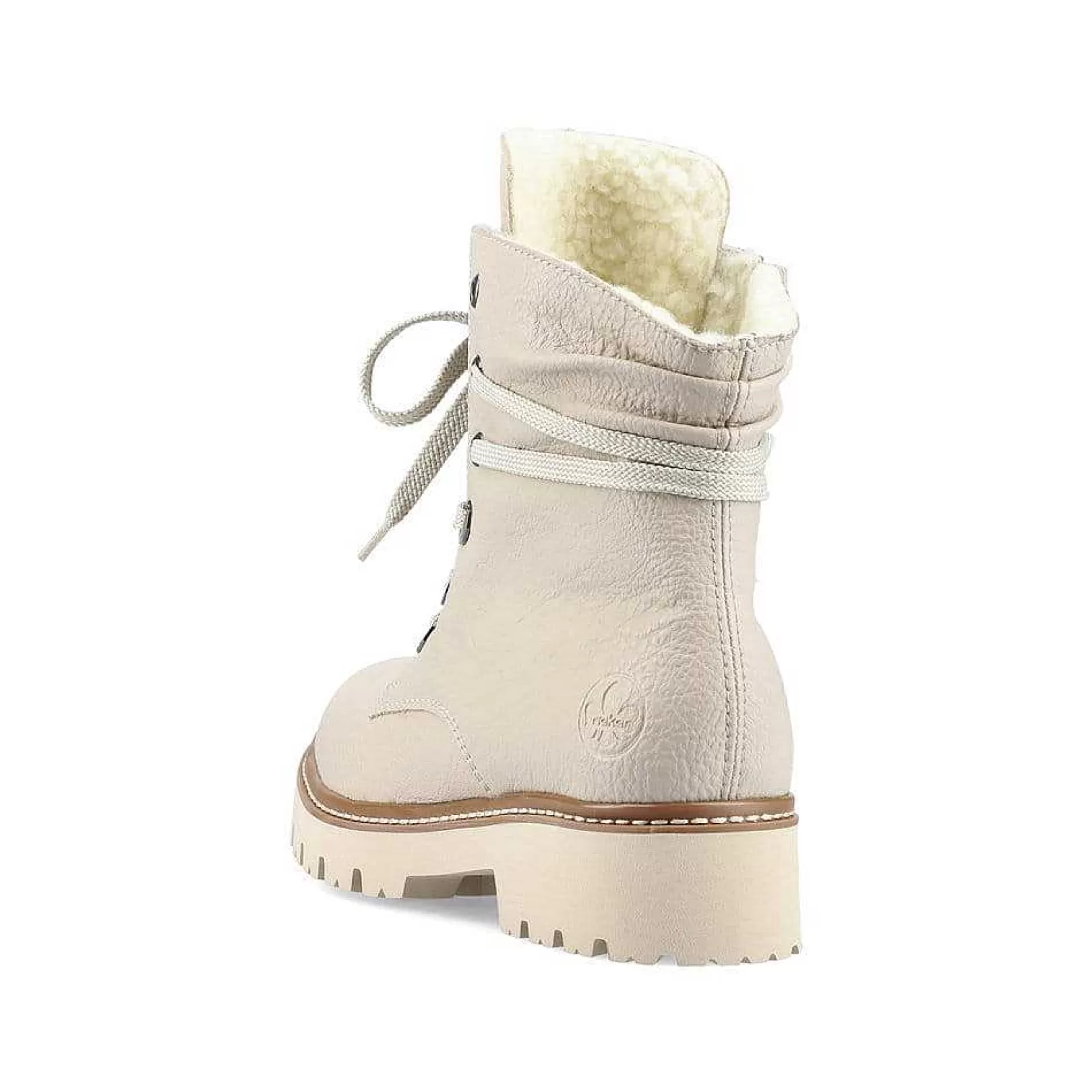 New Women'S Corded Boots Cream Beige Ladies Ankle Boots & Boots