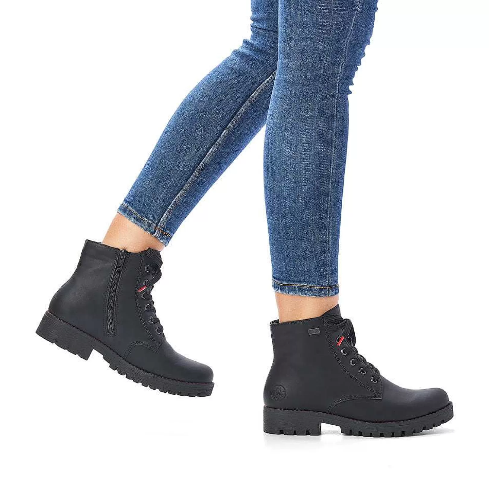 Clearance Women'S Corded Boots Deep Black Ladies Ankle Boots & Boots