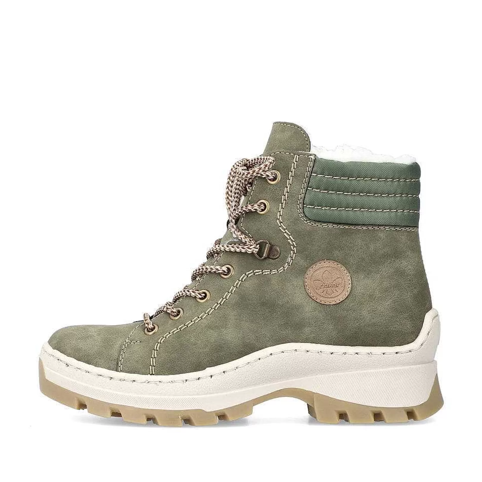 Clearance Women'S Corded Boots Leaf Green Ladies Ankle Boots & Boots