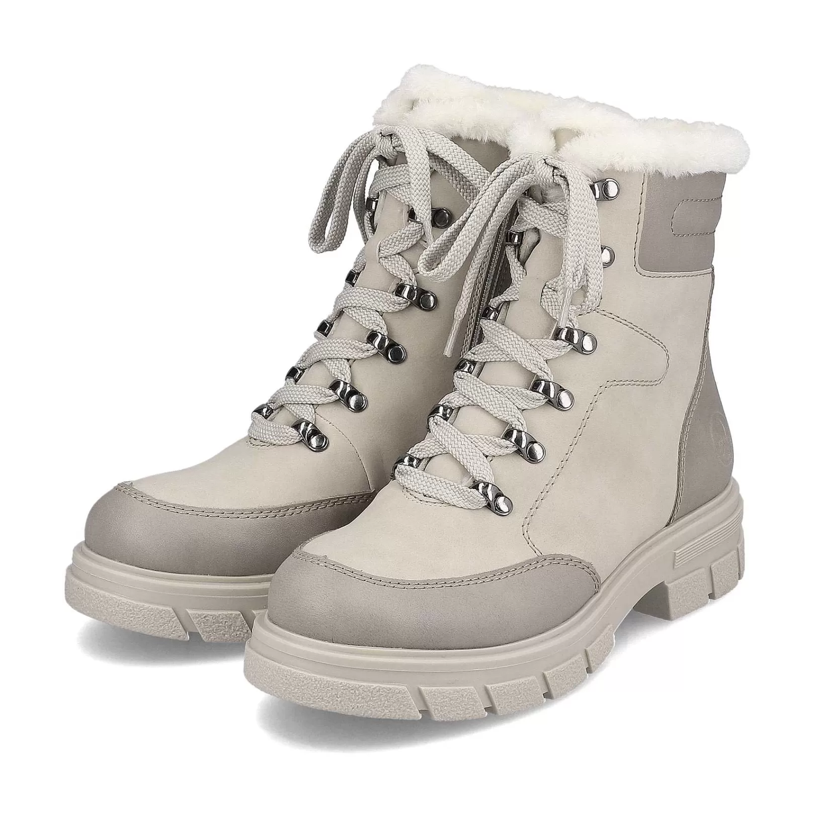 New Women'S Corded Boots Light Beige Ladies Ankle Boots & Boots