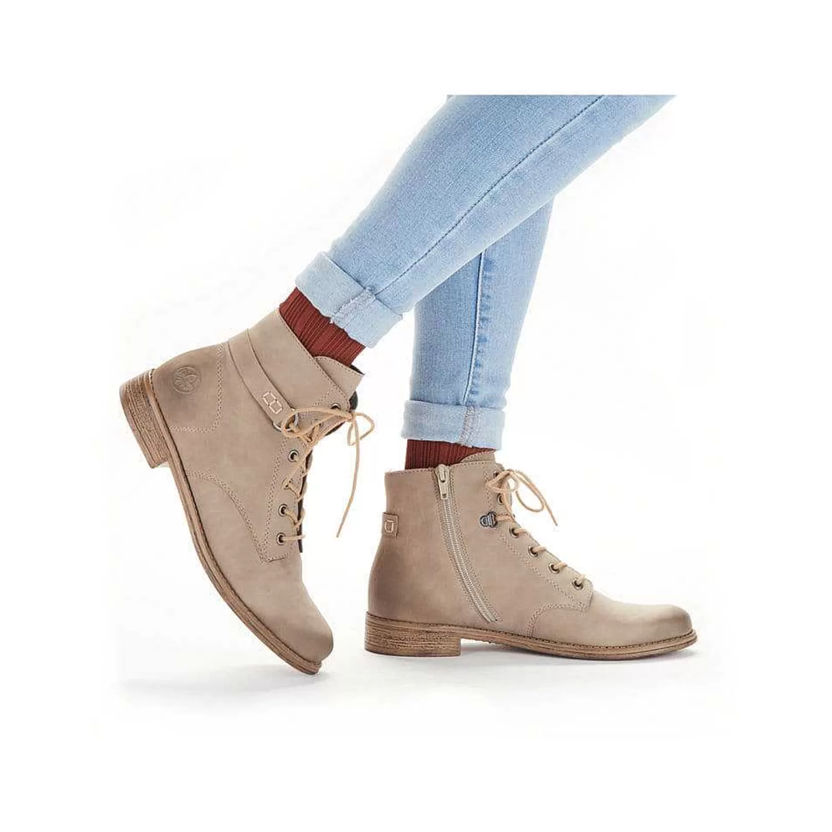 Best Women'S Corded Boots Sand Beige Ladies Ankle Boots & Boots