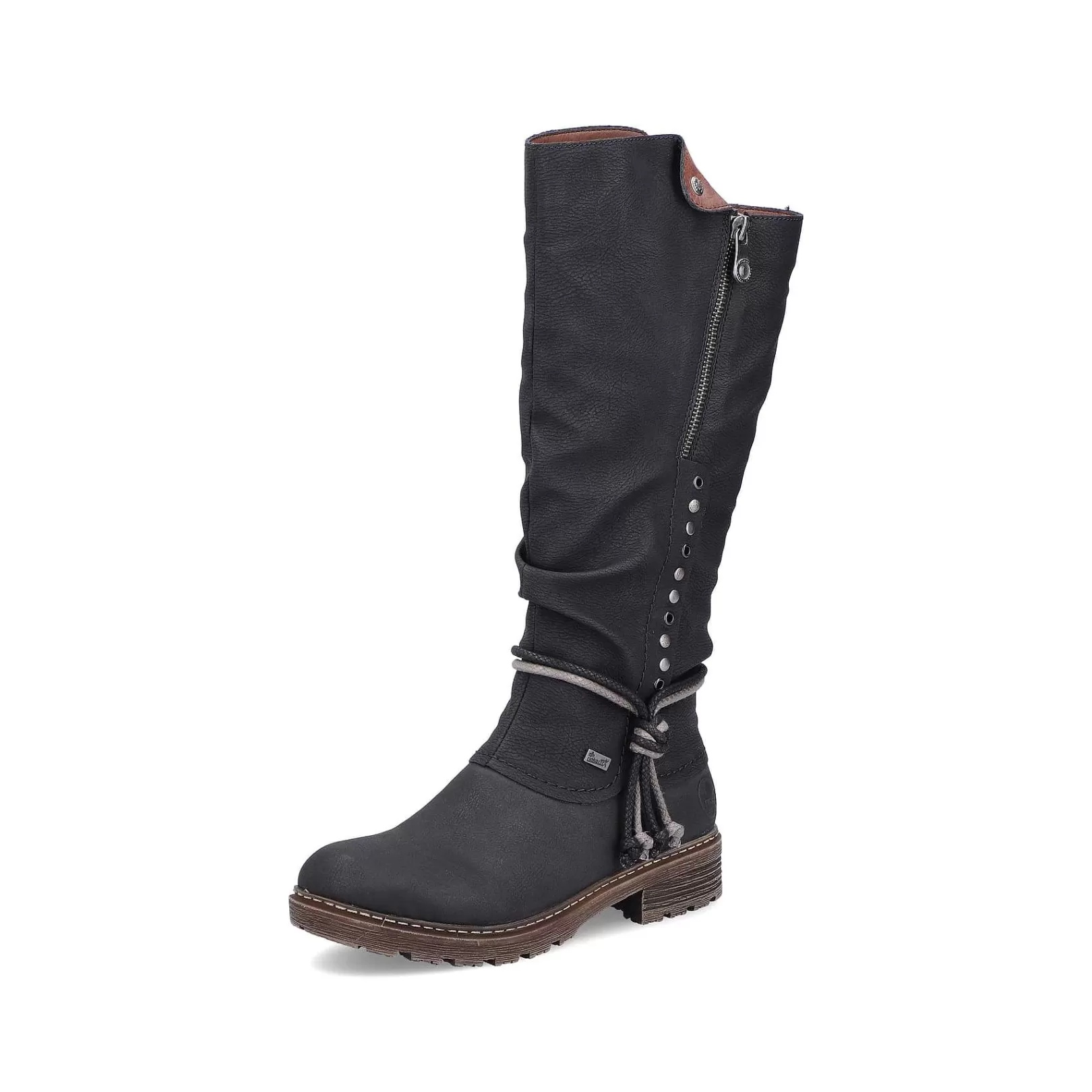 Fashion Women'S High-Shaft Boots Deep Black Ladies Ankle Boots & Boots