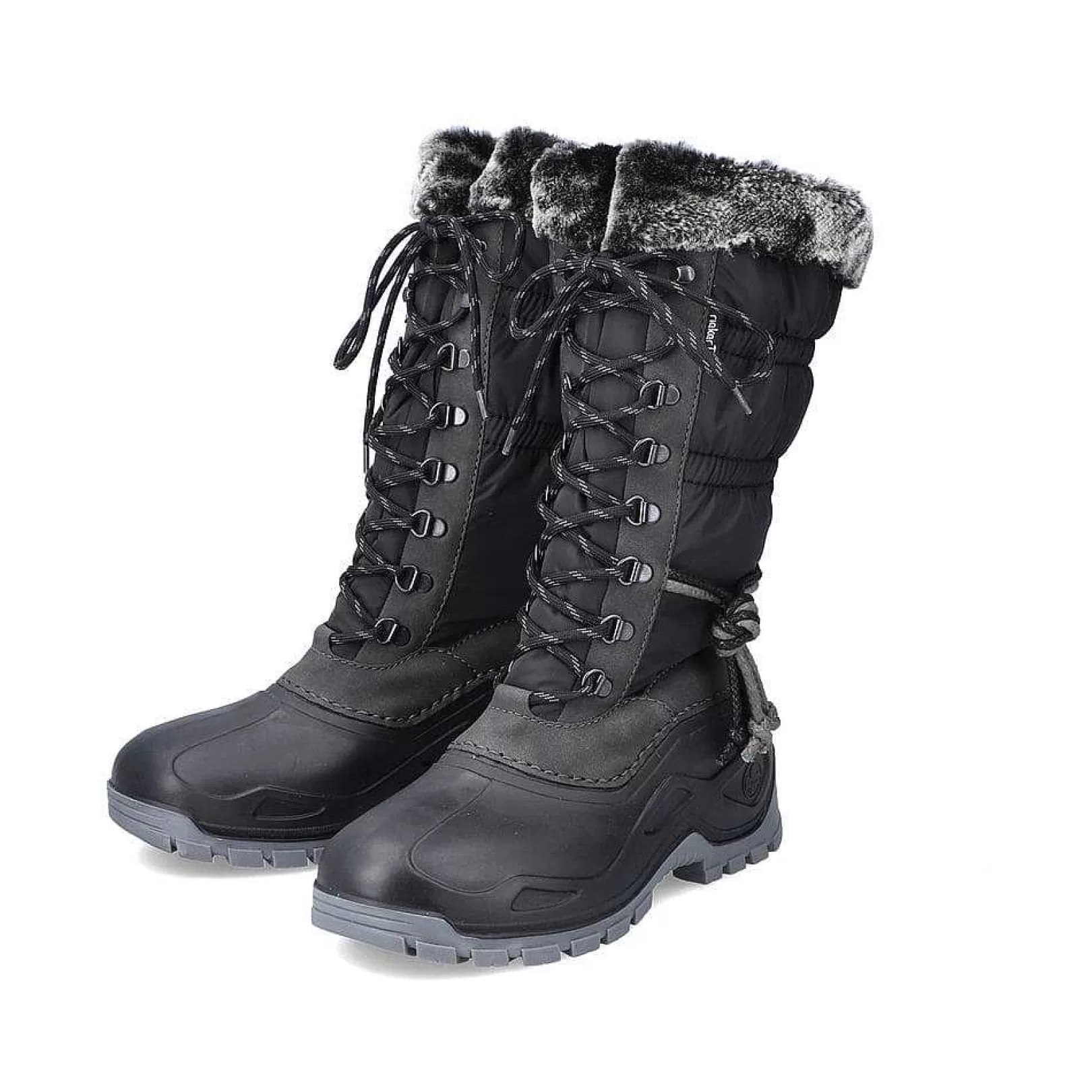 Online Women'S High-Shaft Boots Deep Black Ladies Ankle Boots & Boots