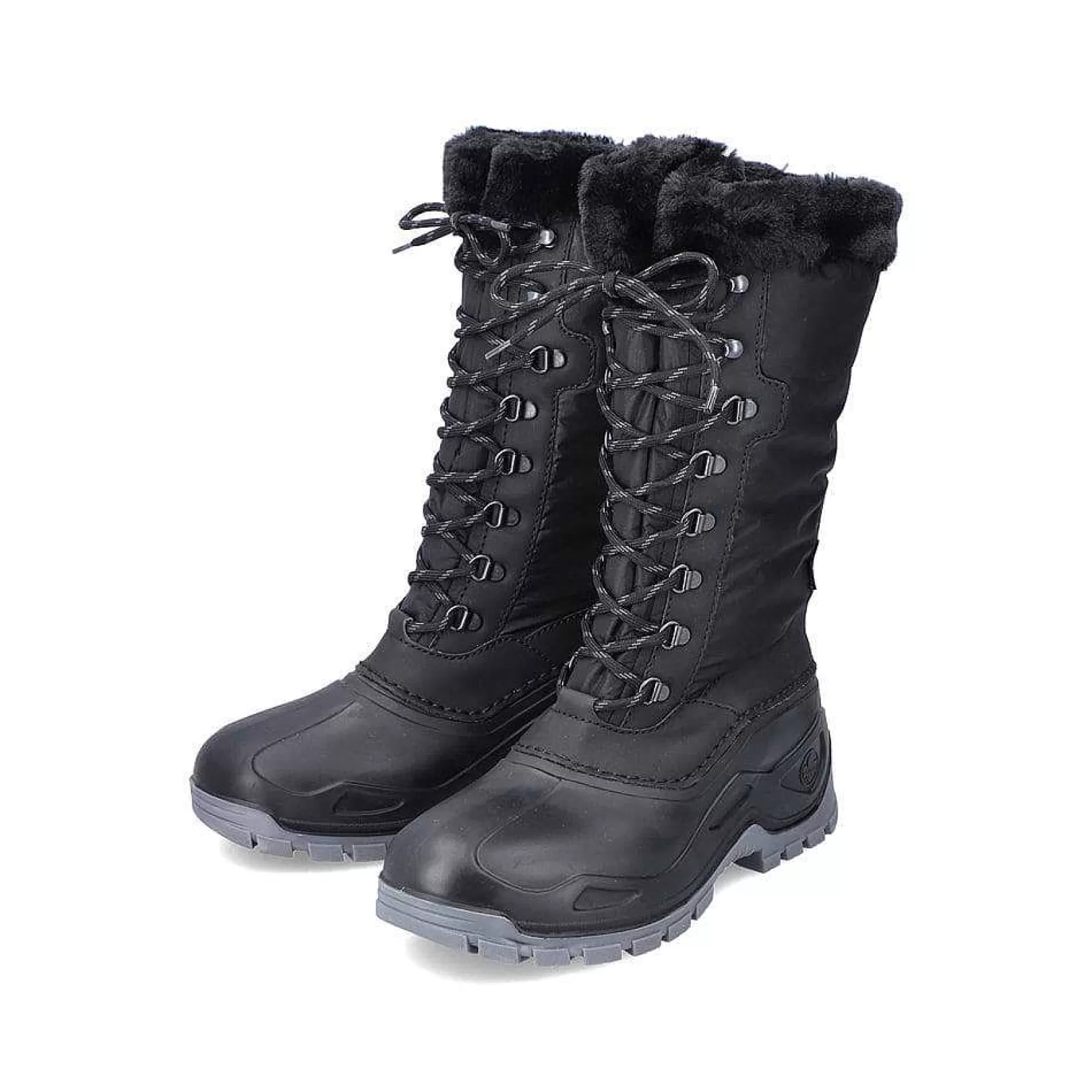 New Women'S High-Shaft Boots Deep Black Ladies Ankle Boots & Boots