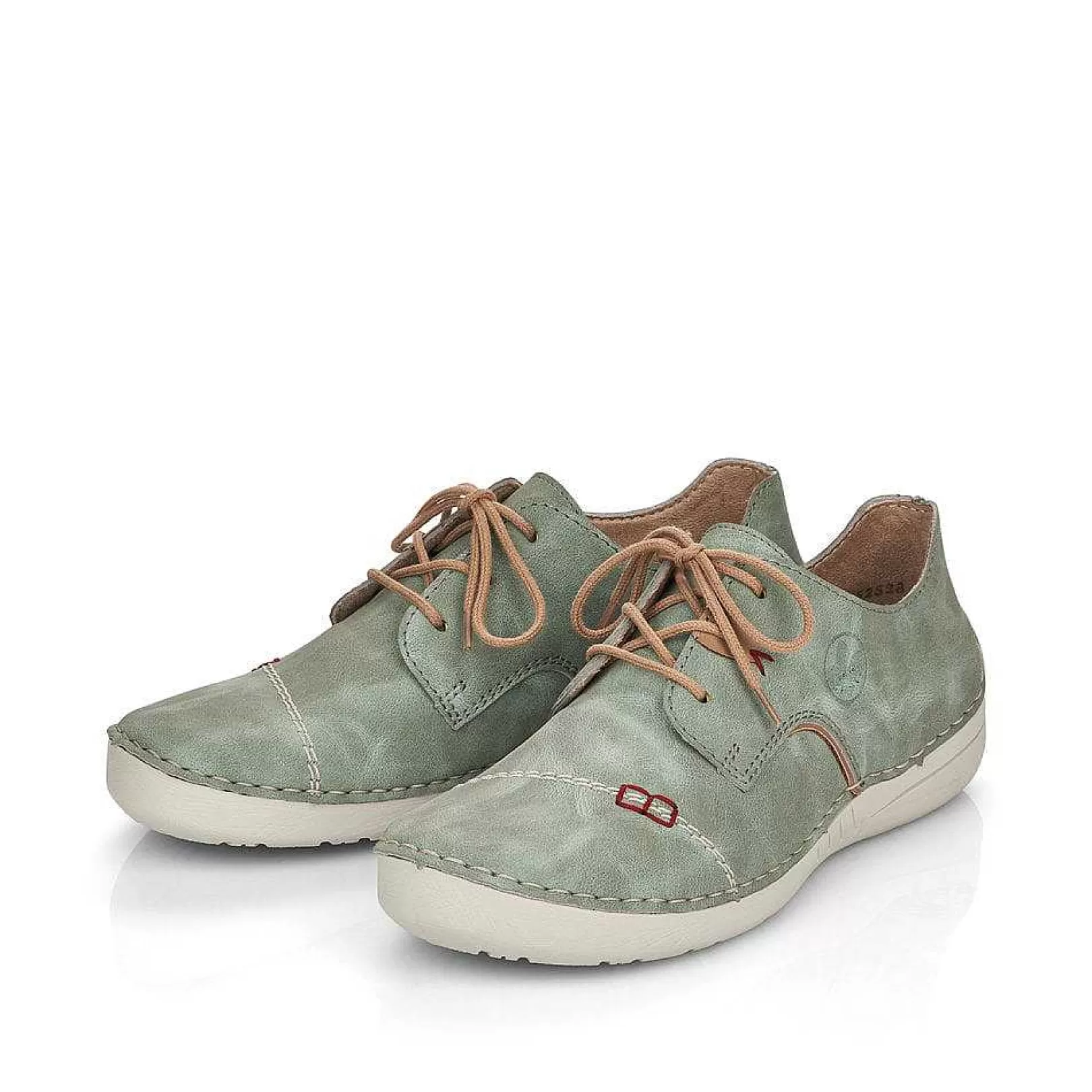 Outlet Women'S Lace-Up Shoes Green Gray Ladies Low Shoes & Slippers