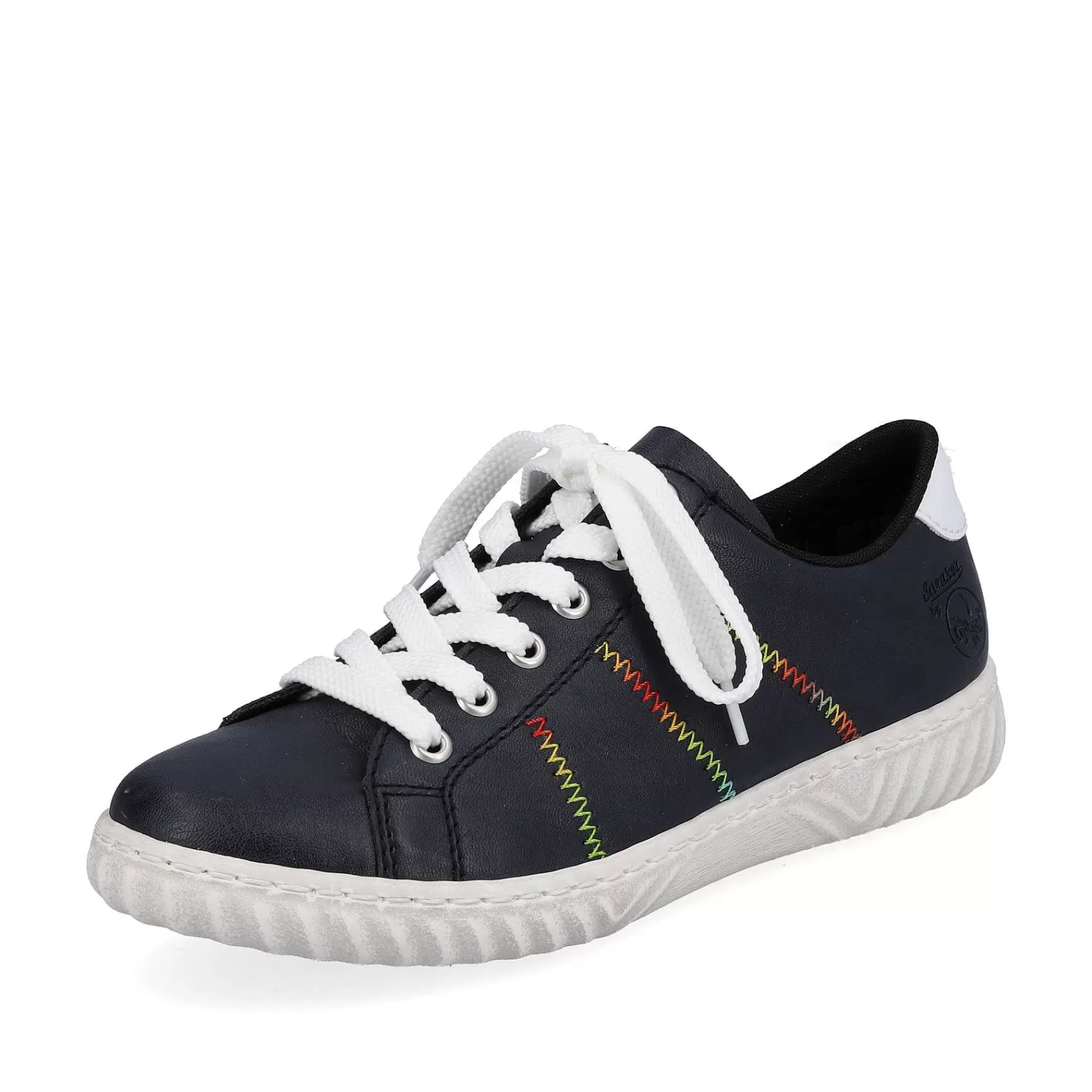 New Women'S Lace-Up Shoes Navy Blue Ladies Low Shoes & Slippers