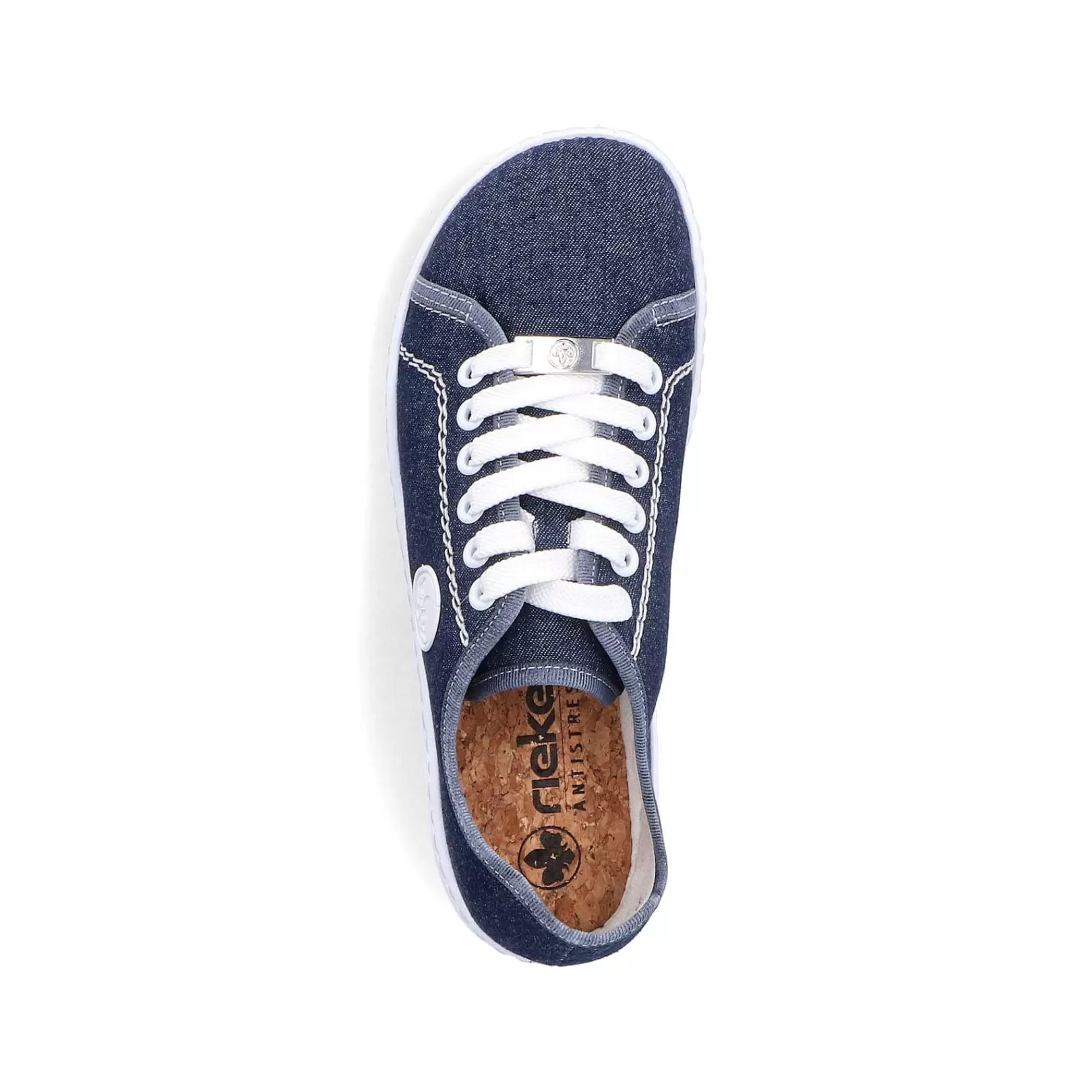 Hot Women'S Lace-Up Shoes Navy Blue Ladies Vegan