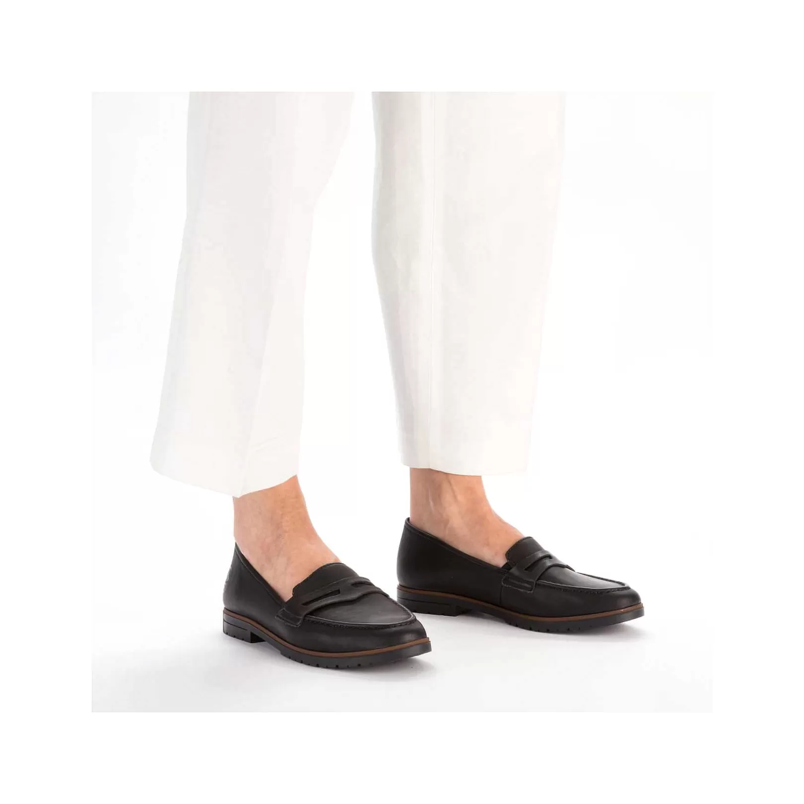 Best Sale Women'S Loafers Jet Black Ladies Loafers & Ballerinas