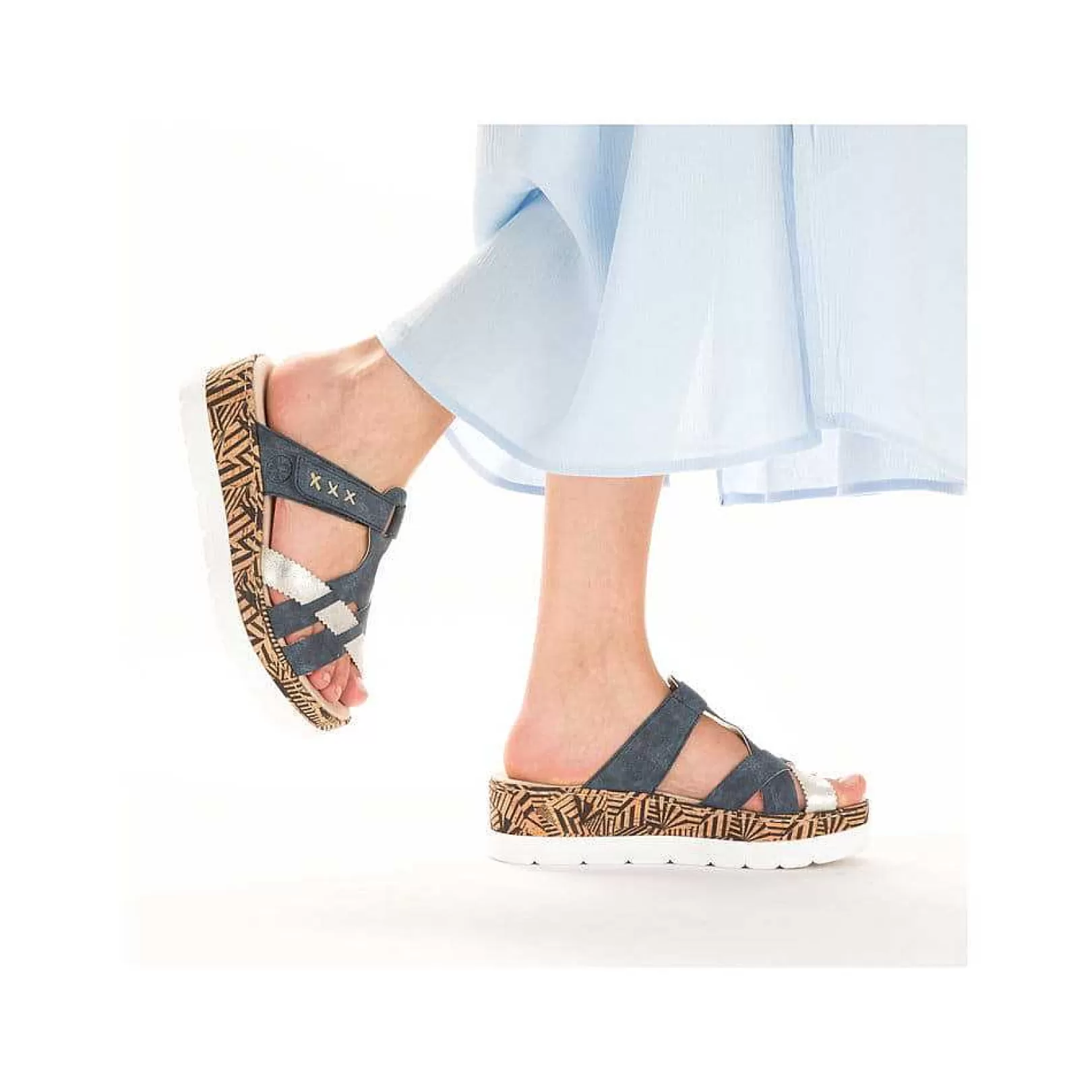 Online Women'S Mules Ocean Blue Ladies Mules & Slippers