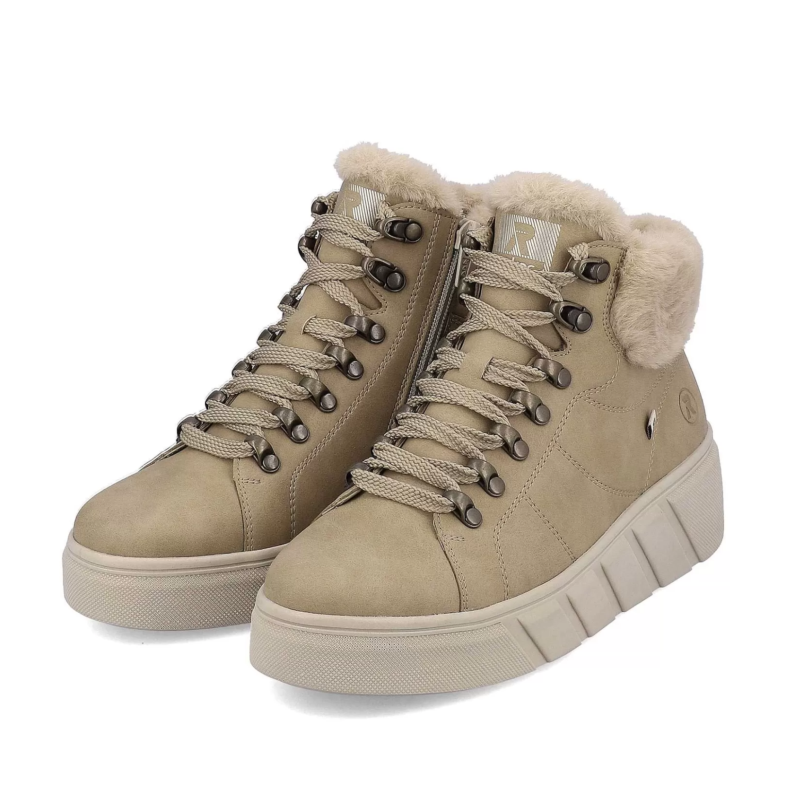 Cheap Women'S Sneaker High Clay Beige Ladies Sneakers