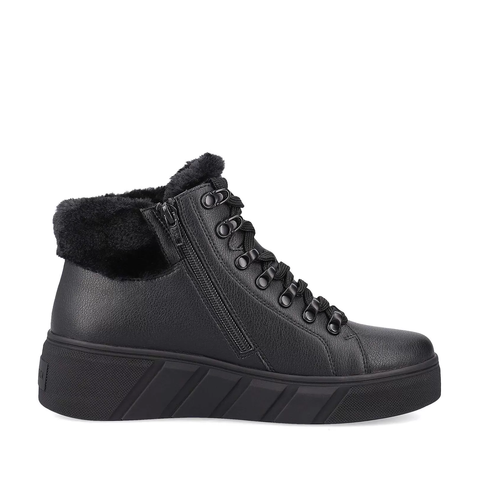 Discount Women'S Sneaker High Deep Black Ladies Sneakers