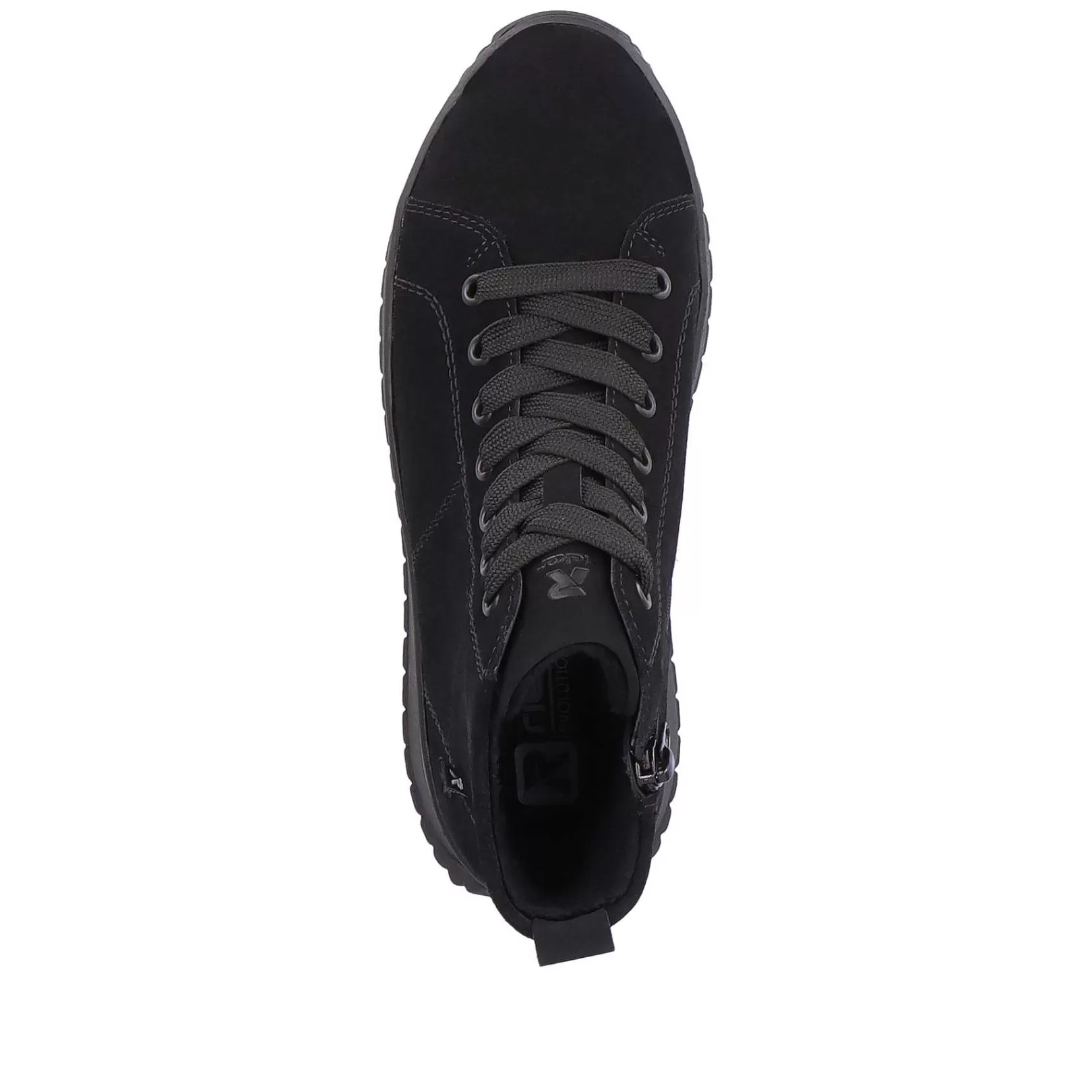 Online Women'S Sneaker High Deep Black Ladies Sneakers