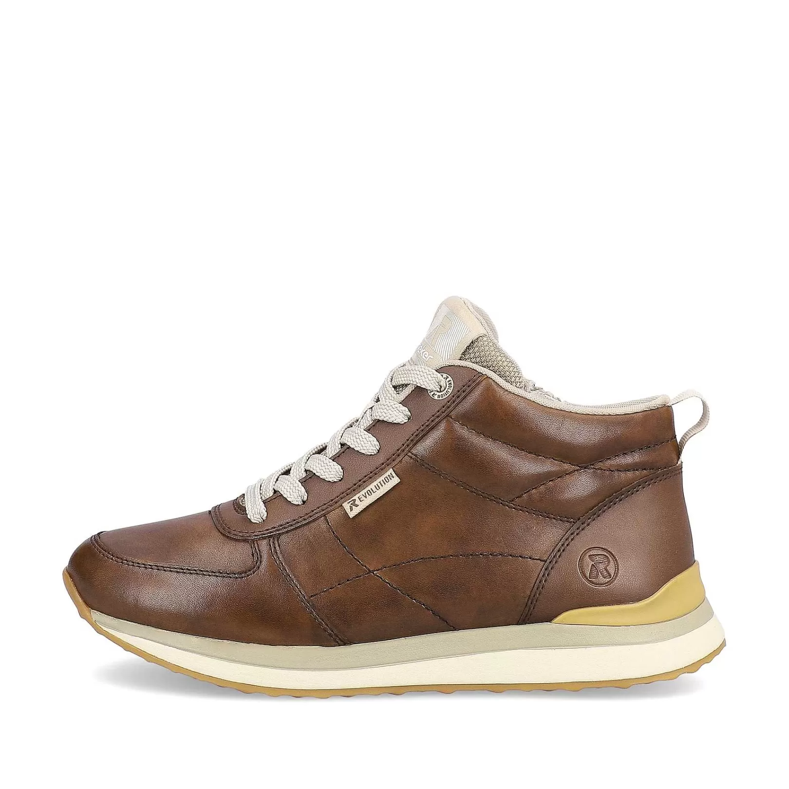 Store Women'S Sneaker High Wood Brown Ladies Sneakers