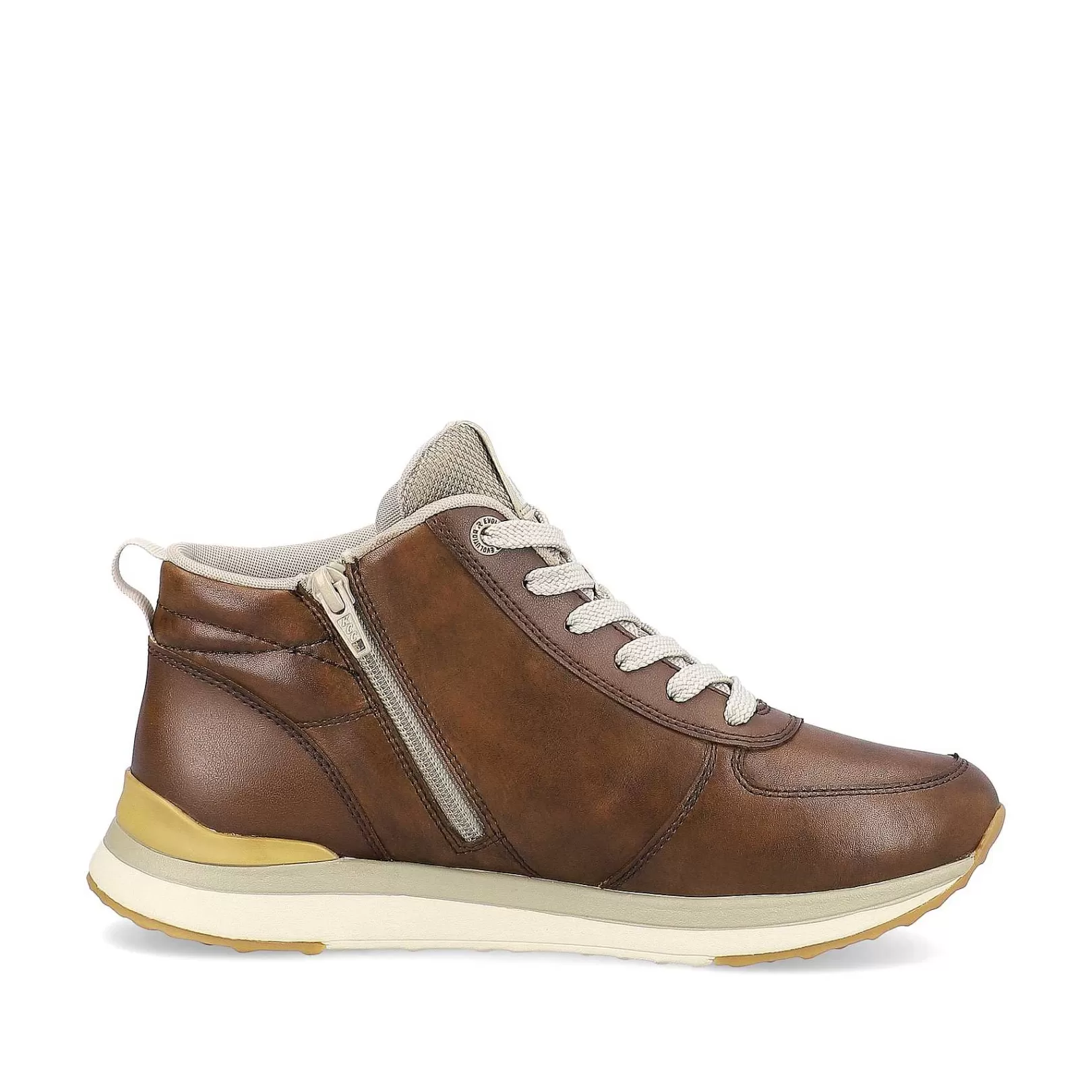 Store Women'S Sneaker High Wood Brown Ladies Sneakers