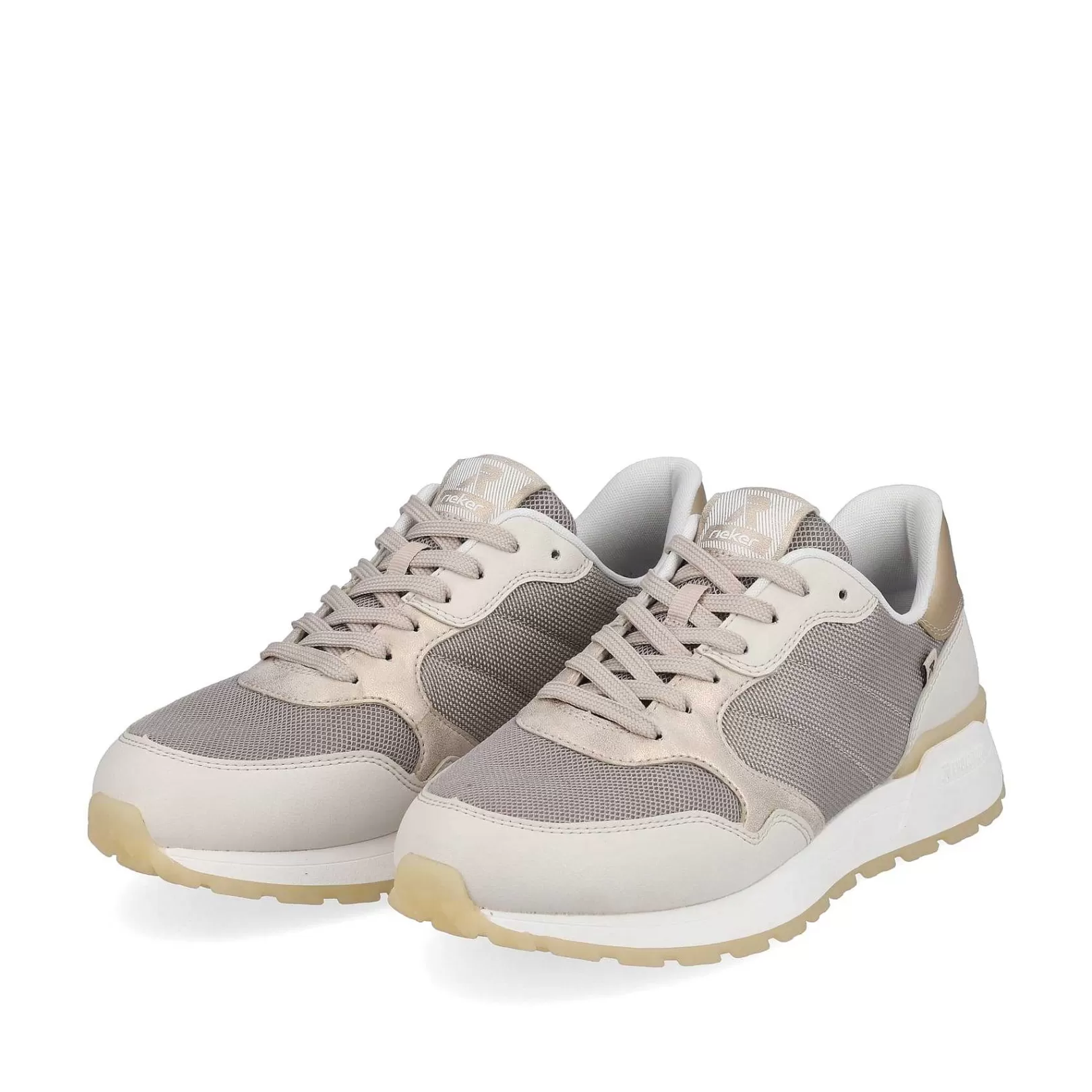 Hot Women'S Sneaker Low Clay-Beige Rock-Grey Ladies Sneakers