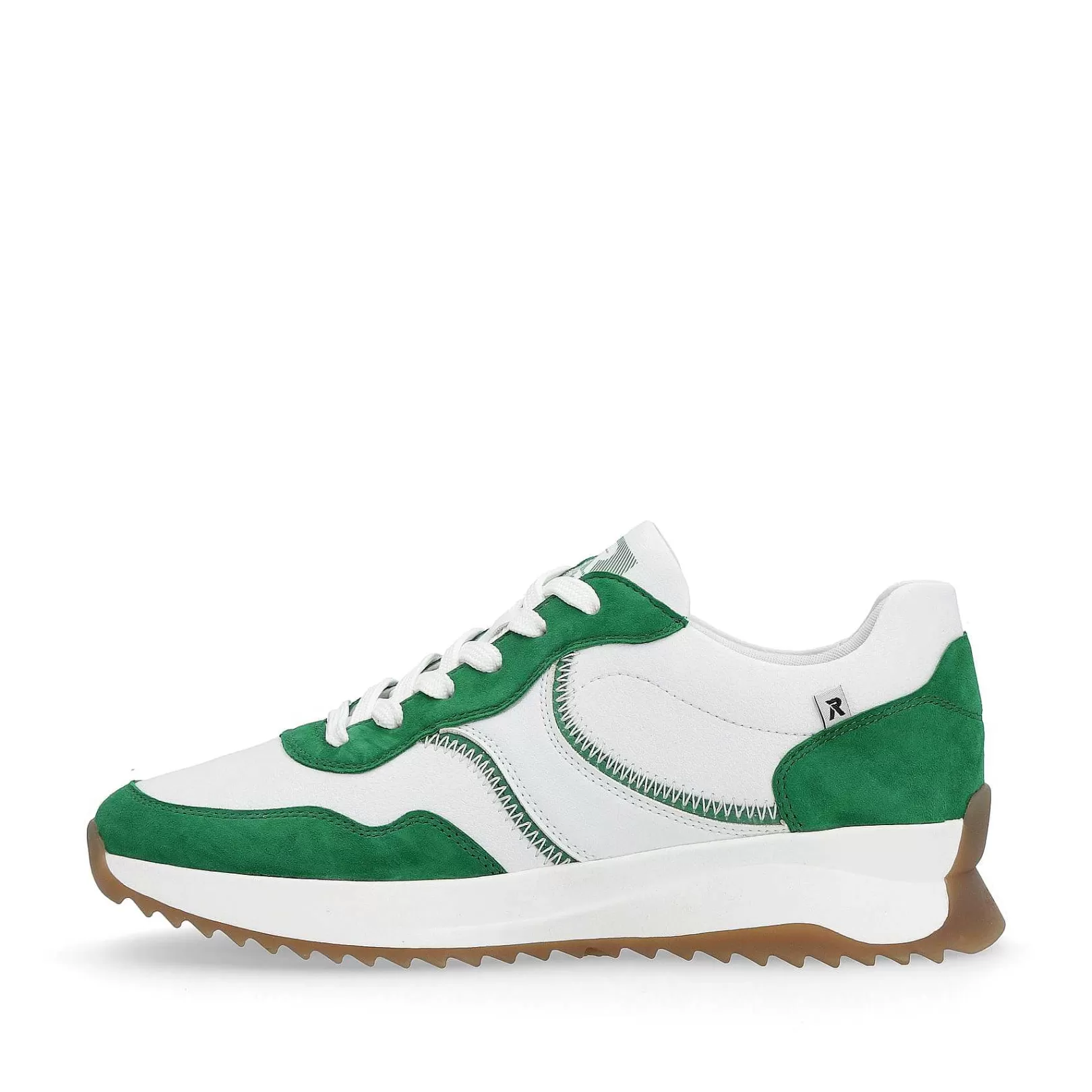 Discount Women'S Sneaker Low Clear-White Emerald-Green Ladies Colorful Styles