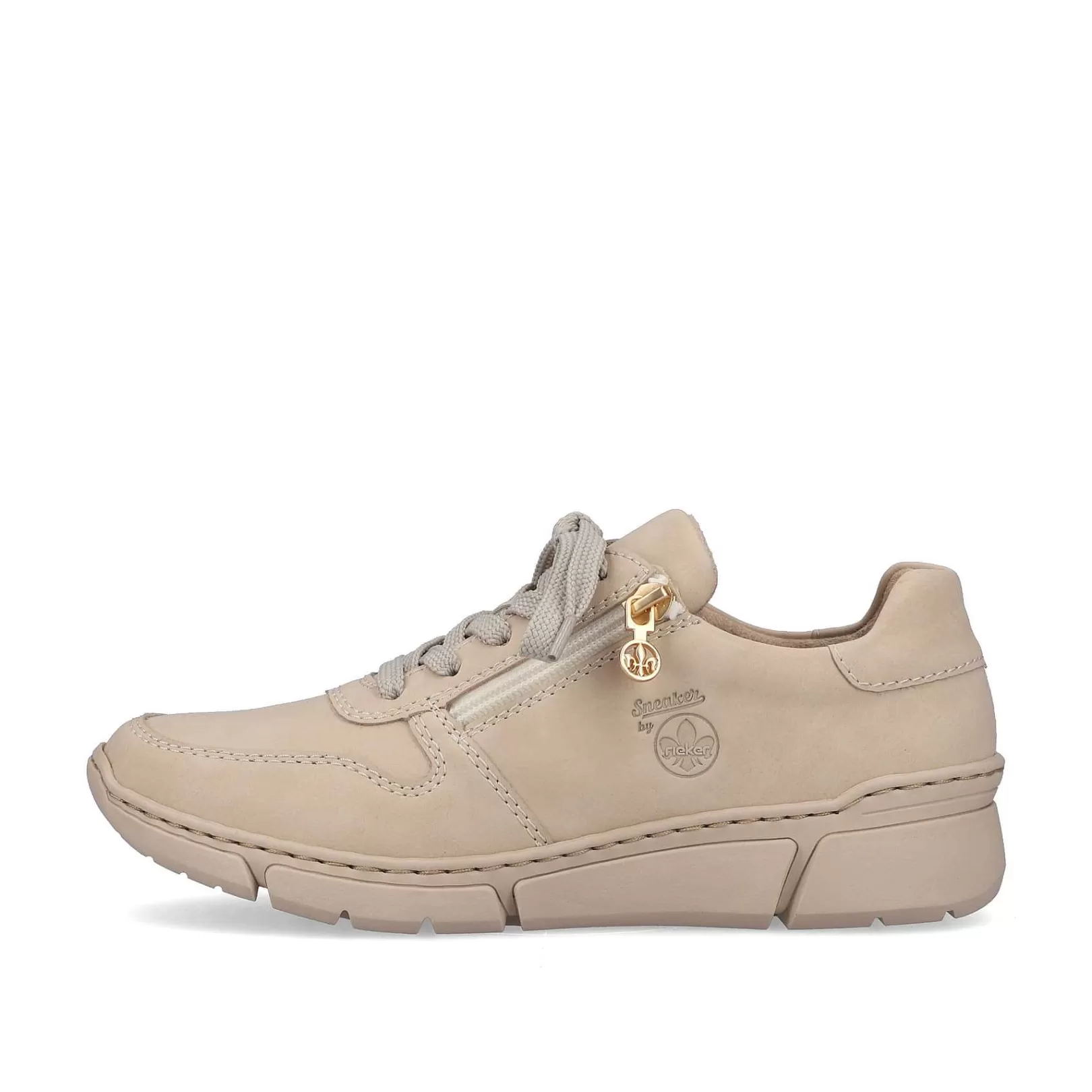 Clearance Women'S Sneaker Low Cream Beige Ladies Sneakers