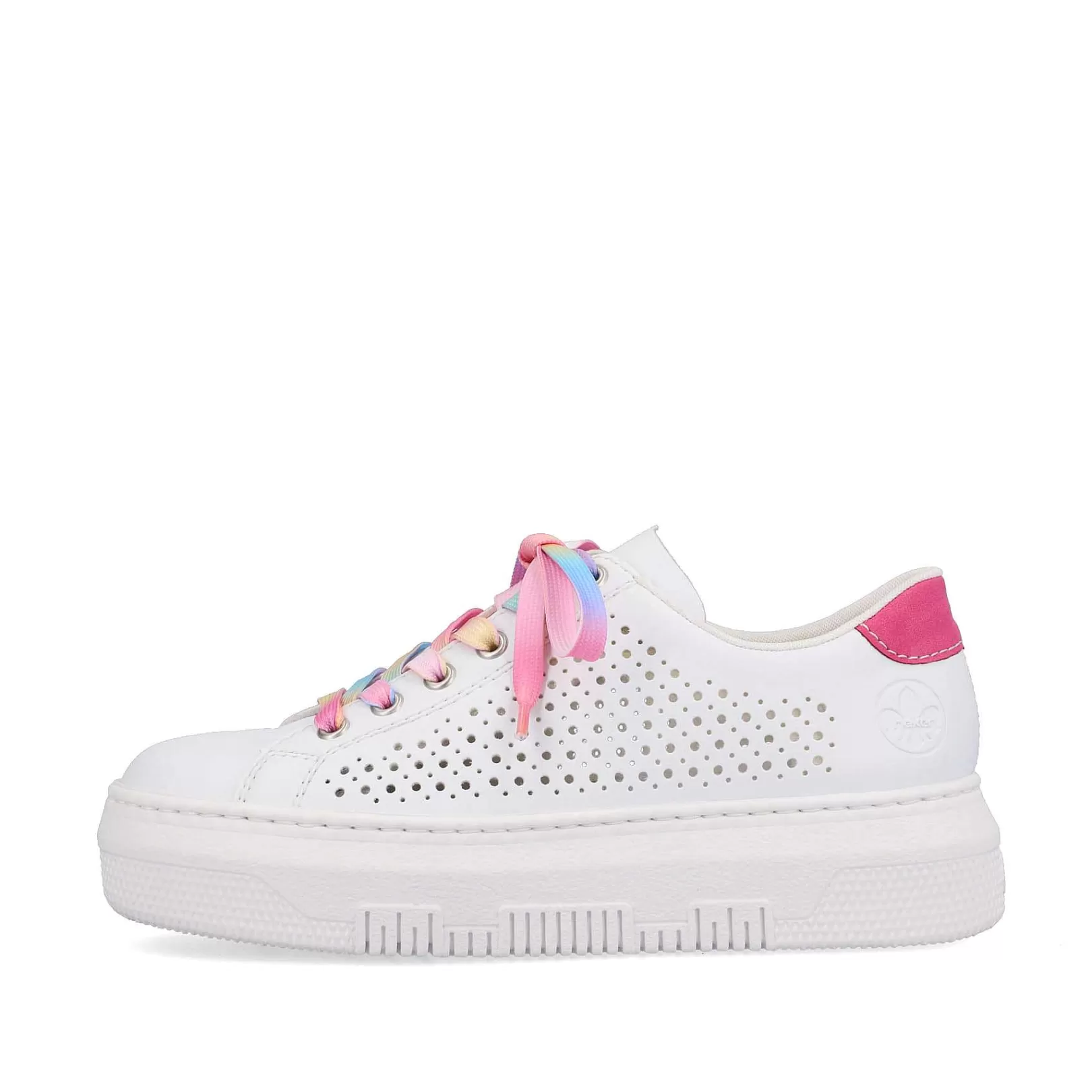 Clearance Women'S Sneaker Low Cream White-Flamigor Pink Ladies Colorful Styles