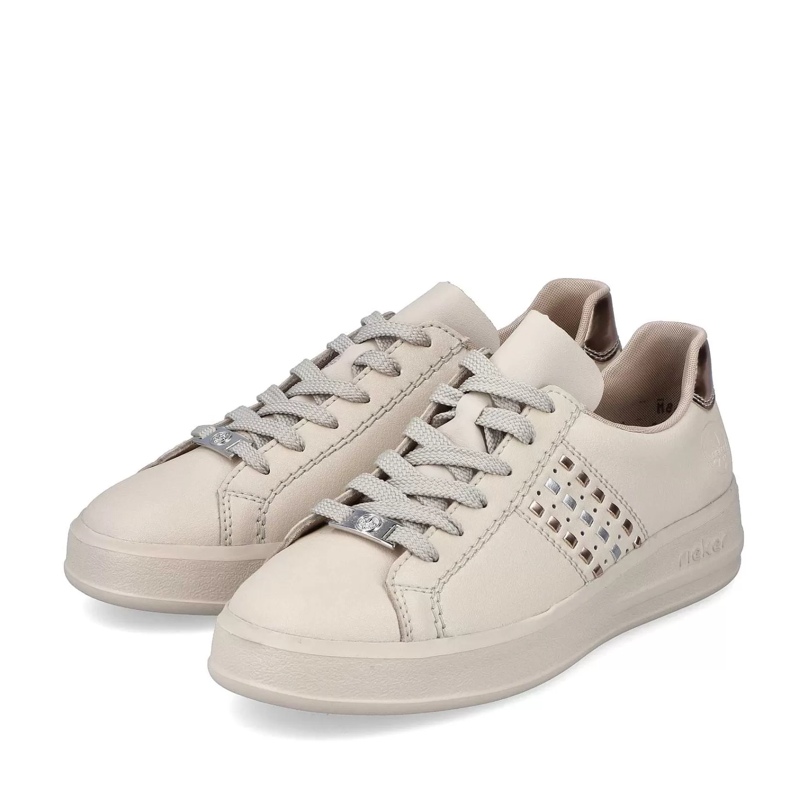 Hot Women'S Sneaker Low Light Beige Ladies Sneakers