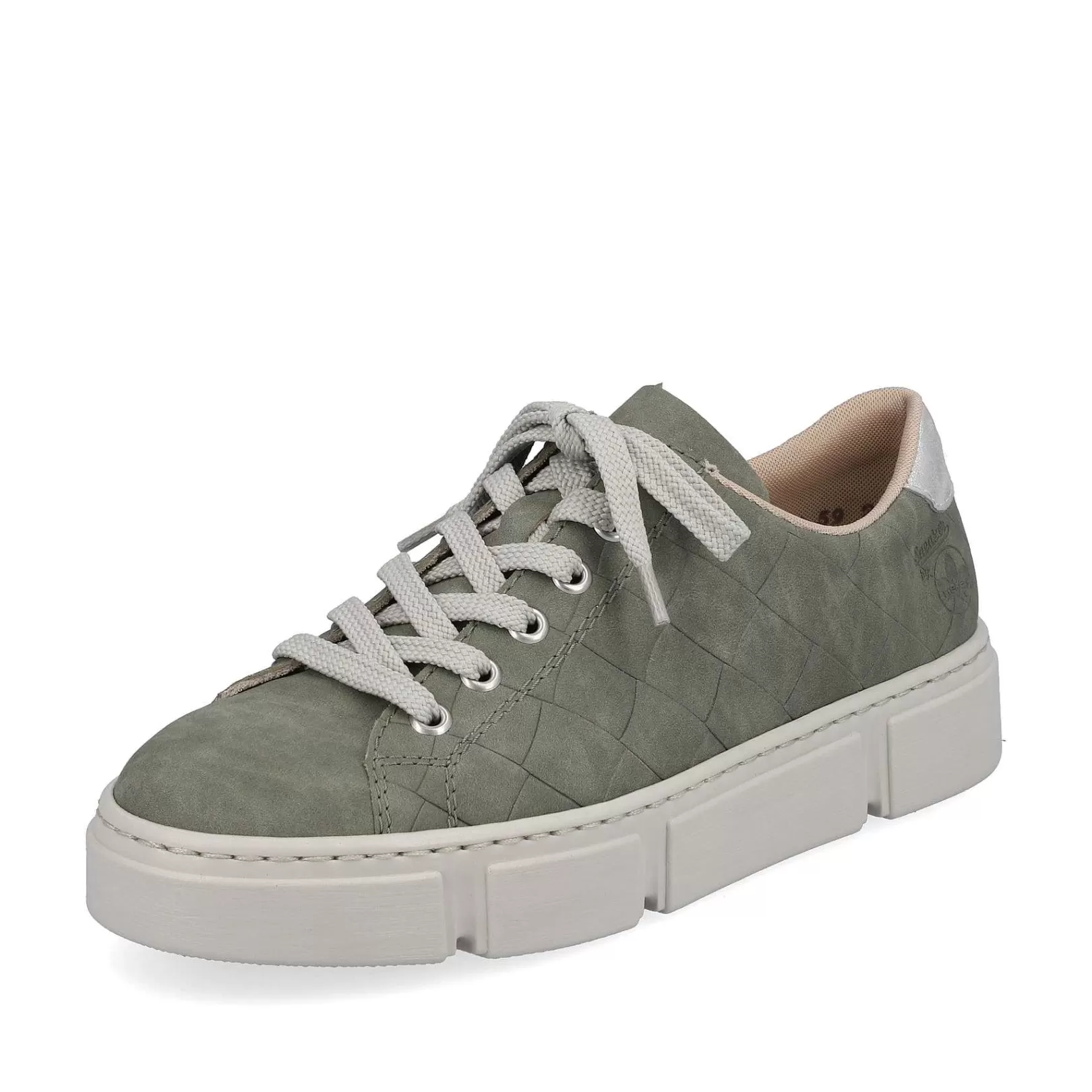 Hot Women'S Sneaker Low Olive Green-Sand Beige Ladies Sneakers