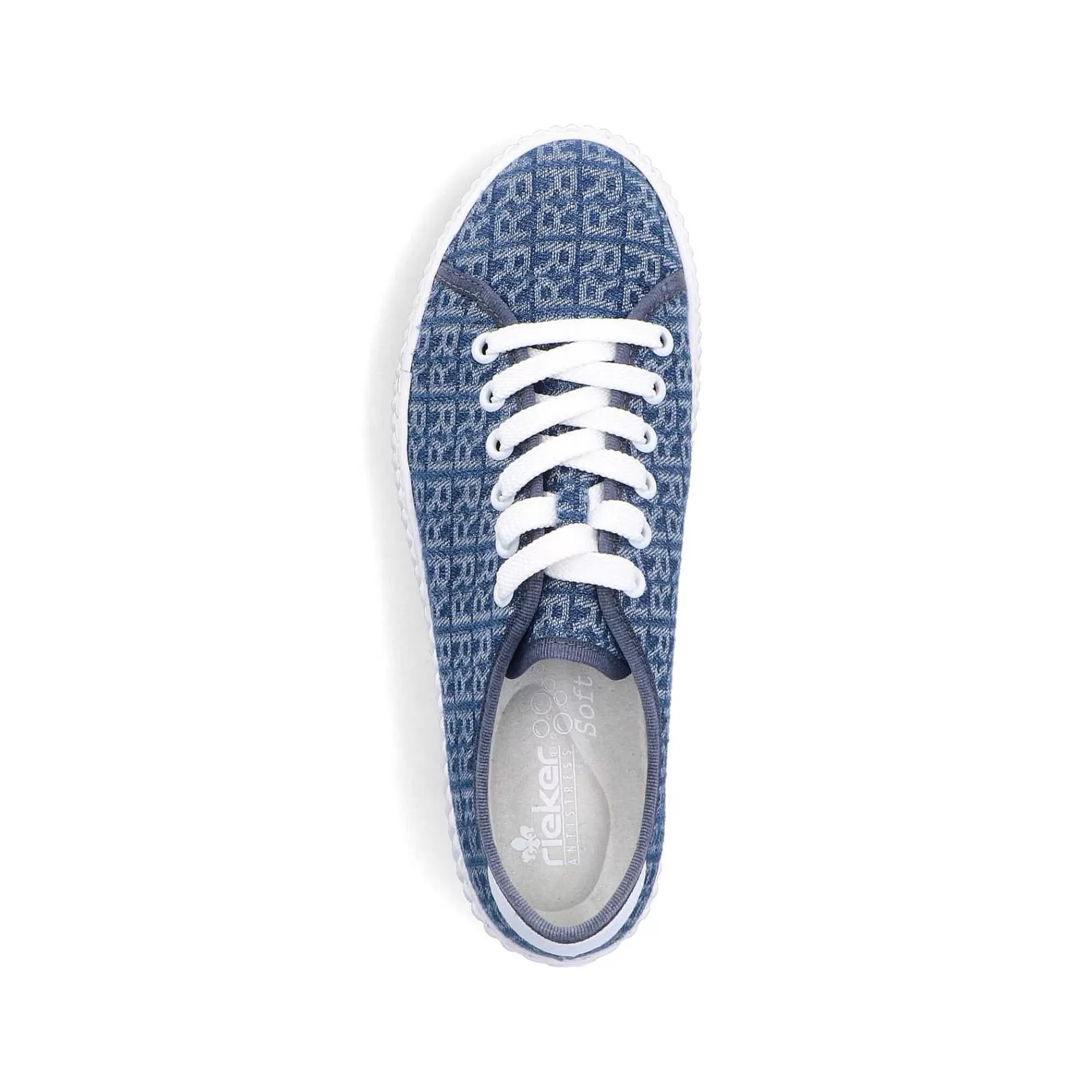 Fashion Women'S Sneaker Low Slate Blue Ladies Vegan